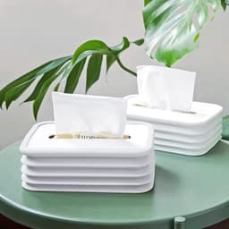 Simple Silicone Tissue Holder Of Cube/Cylinder Tissue Box For Bathroom