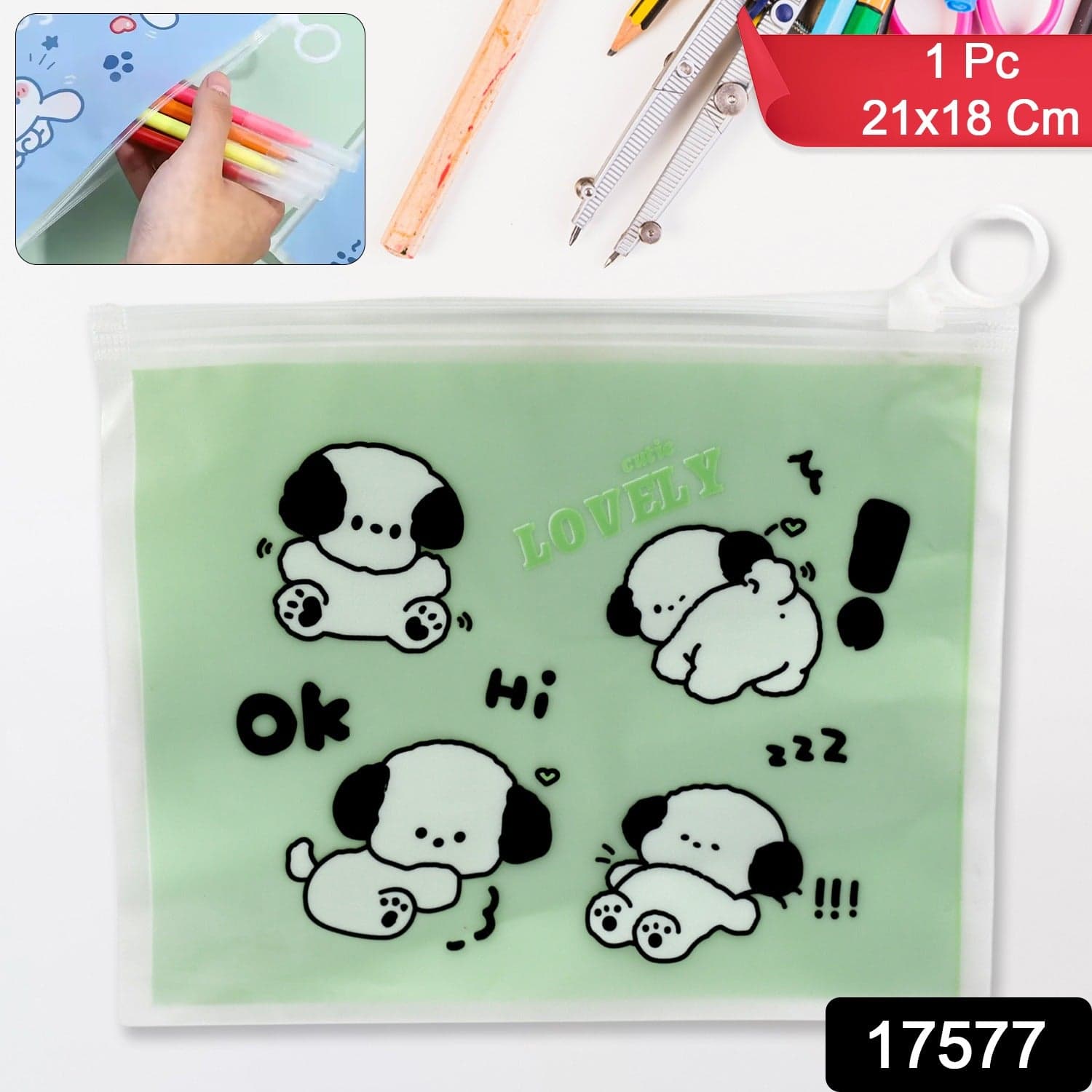 Reusable Multipurpose Pouch Pen Stationary Case Travel thumbnail 2