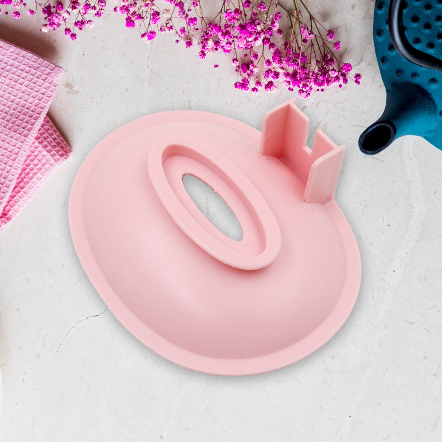 Wall Mounted 1 Layer Soap Holder With Hook Self Adhesive Plastic Soap Holder With Hook For Bathroom Kitchen Sink And Wash Basin  thumbnail 6