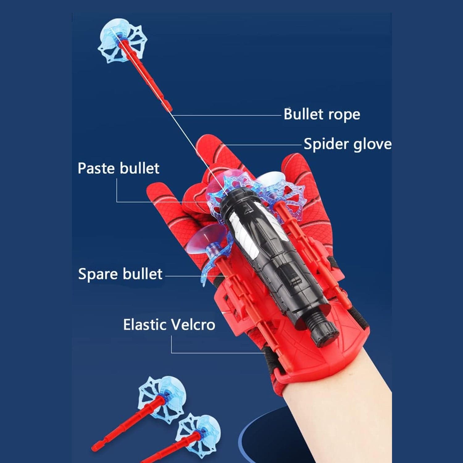 Web Shooter Toy For Kids Fans & Launcher Wrist Gloves Toys For Kids thumbnail 3