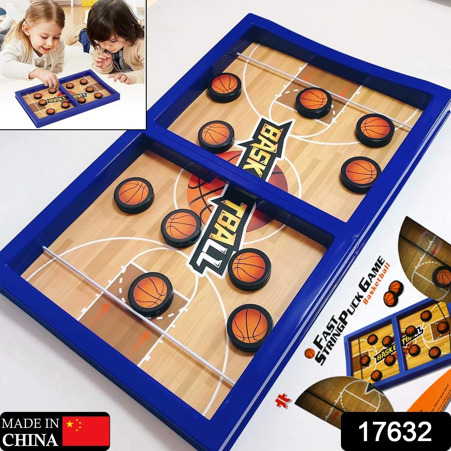 Fast Sling Basketball Puck Game Paced Table Desktop Battle Ice Hockey Game For Adults And Kids Parent-Child Winner Board Games Interactive Toy thumbnail 2