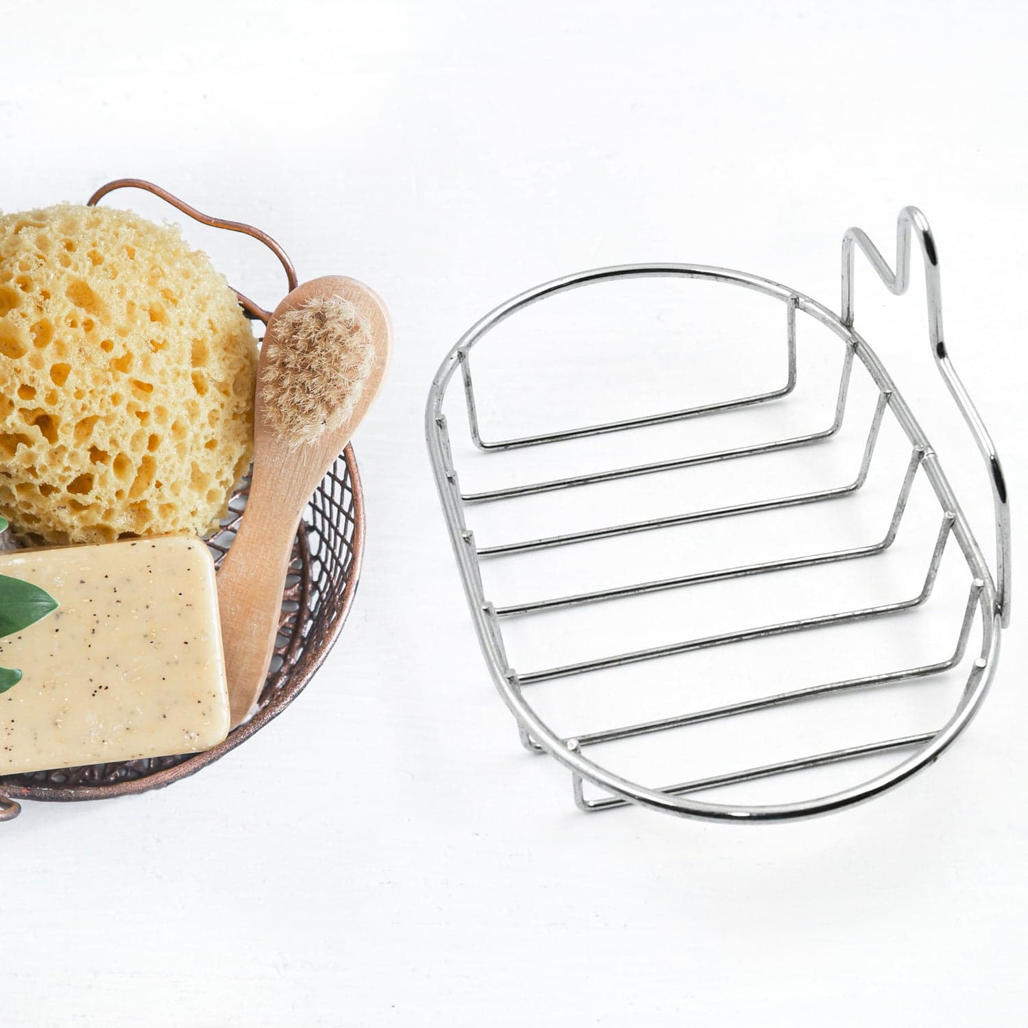 Kitchen, Bathroom Stainless Steel, Soap Dish Holder Wall Hanging Soap Storage Rack  thumbnail 4