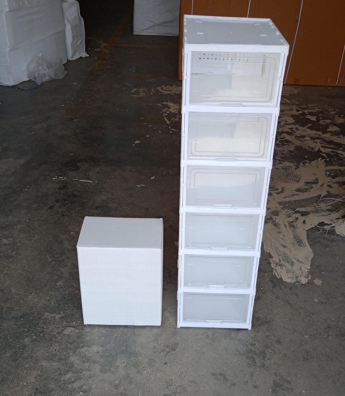 6-Layer Stackable Foldable Storage Organizer Cart for Clothes, Kitchen, Closet & Bathroom thumbnail 7