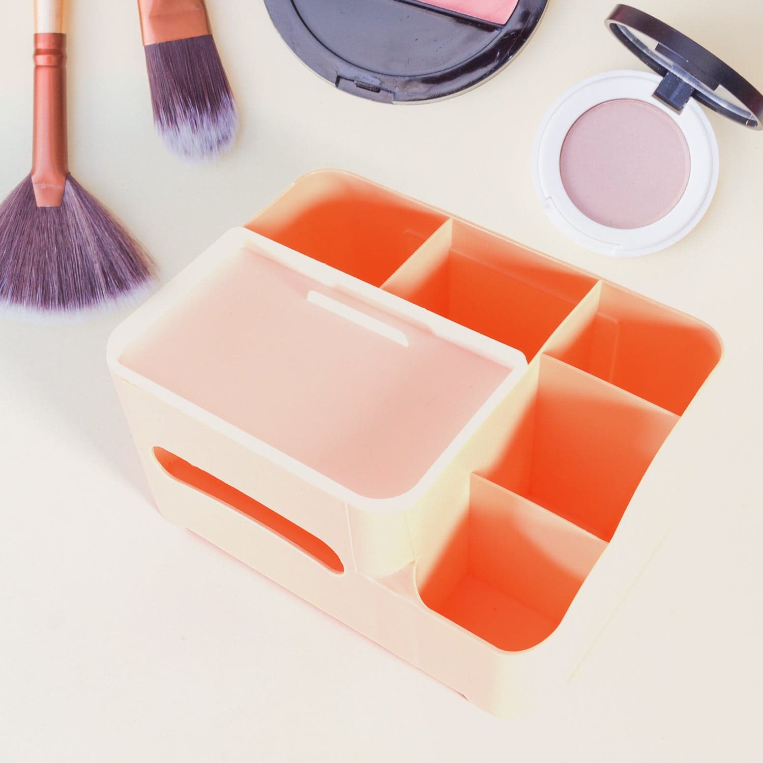 6-Compartment Desk Organizer Of Multi-Function Storage For Tissue thumbnail 3