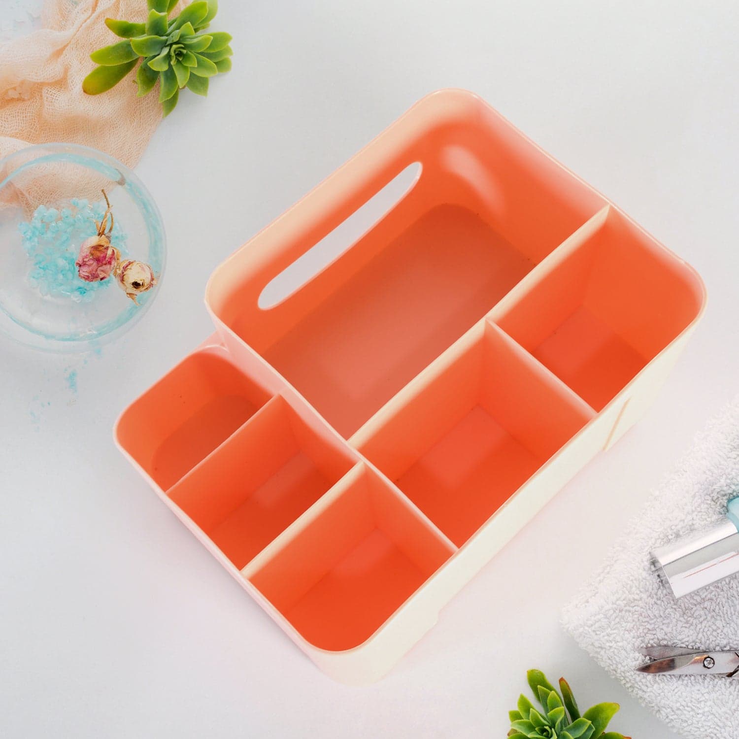 6-Compartment Desk Organizer Of Multi-Function Storage For Tissue thumbnail 7