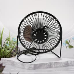 Usb Table Desk Personal Metal Electronic Fan, Compatible With Computers, Laptops, Student Dormitory, Suitable For Office, School Use (1 Pc) ID-17678