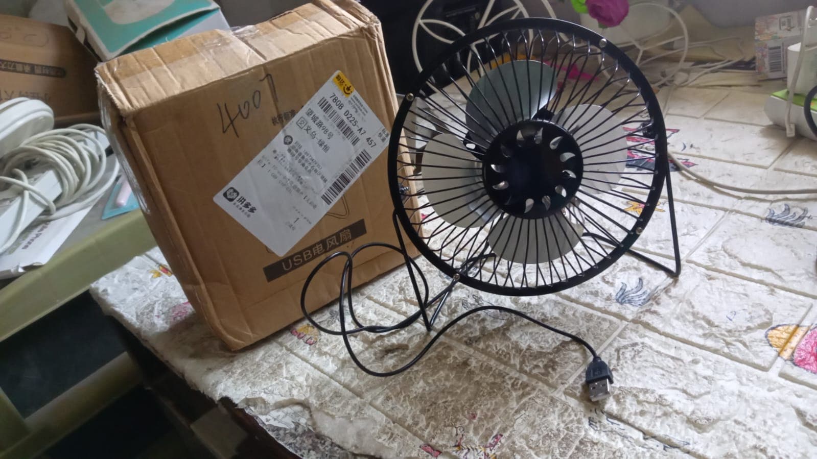 Usb Table Desk Personal Metal Electronic Fan, Compatible With Computers, Laptops, Student Dormitory, Suitable For Office, School Use (1 Pc) ID-17678 thumbnail 6