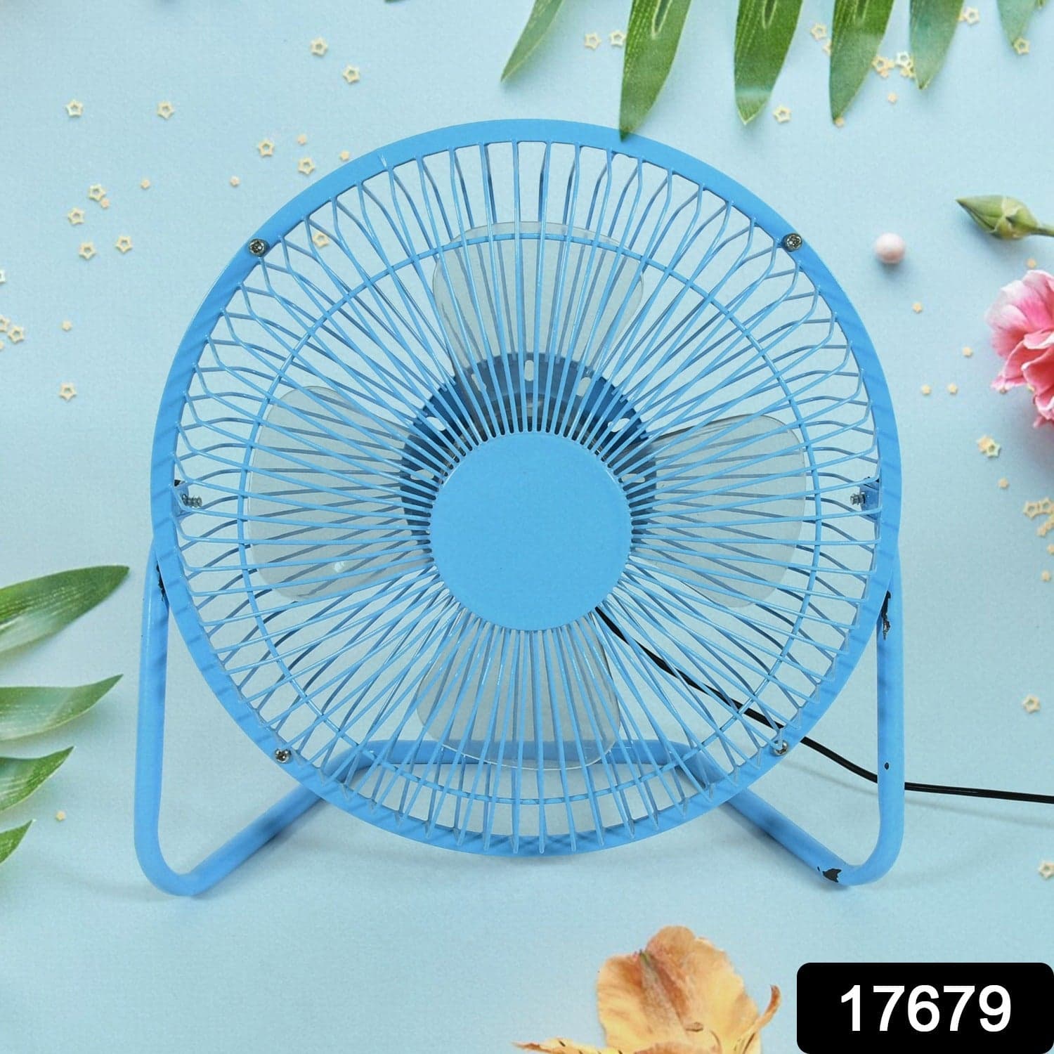 Big Usb Table Desk Personal Metal Electronic Fan, Compatible With Computers, Laptops, Student Dormitory, Suitable For Office, School Use (1 Pc) thumbnail 2