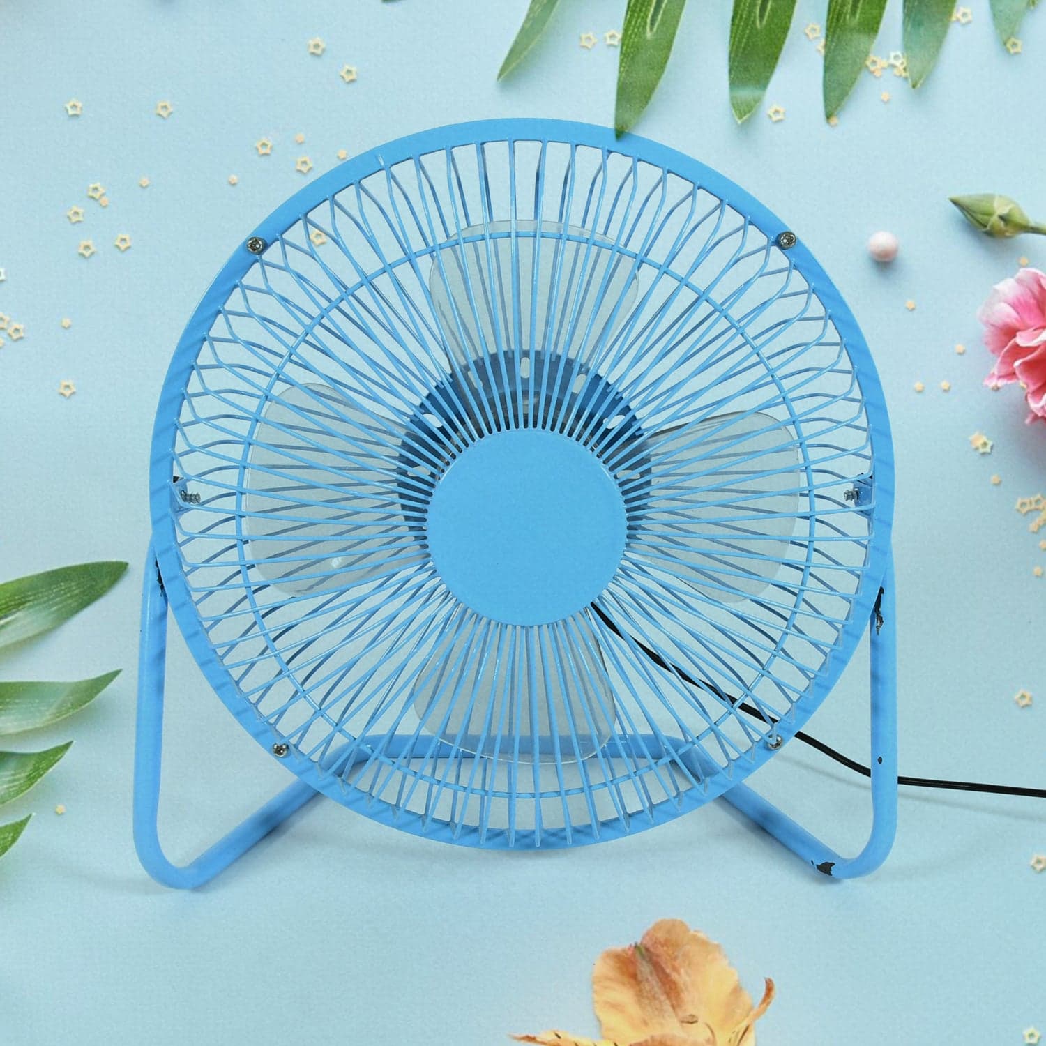 Big Usb Table Desk Personal Metal Electronic Fan, Compatible With Computers, Laptops, Student Dormitory, Suitable For Office, School Use (1 Pc) thumbnail 3