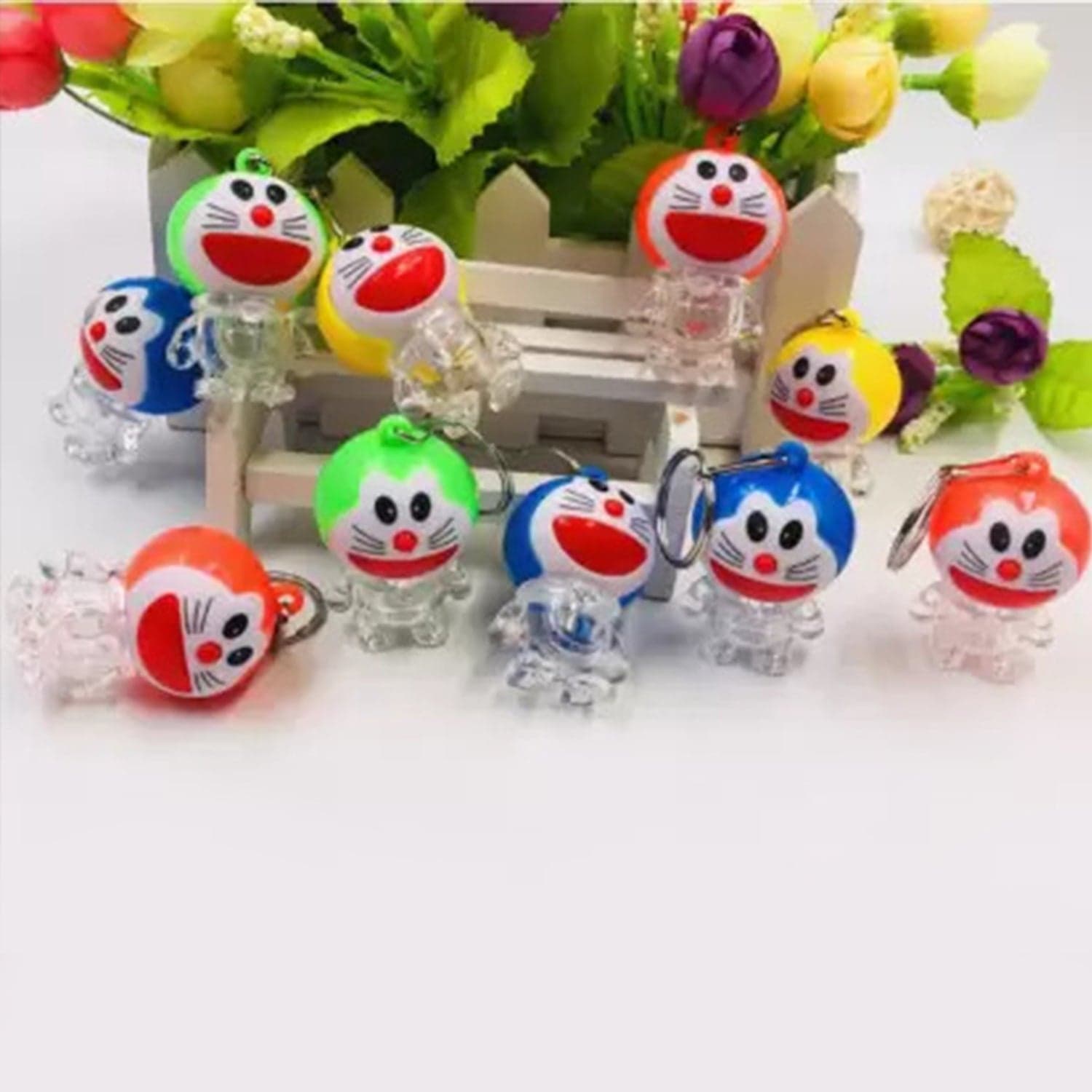 Doremon lightning keychain, 2 colored lightning keychain (1 pc) thumbnail 1