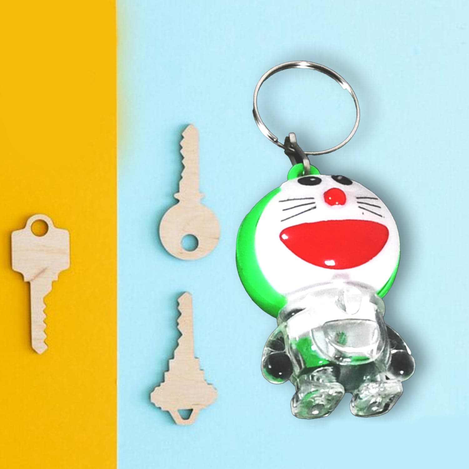 Doremon lightning keychain, 2 colored lightning keychain (1 pc) thumbnail 8