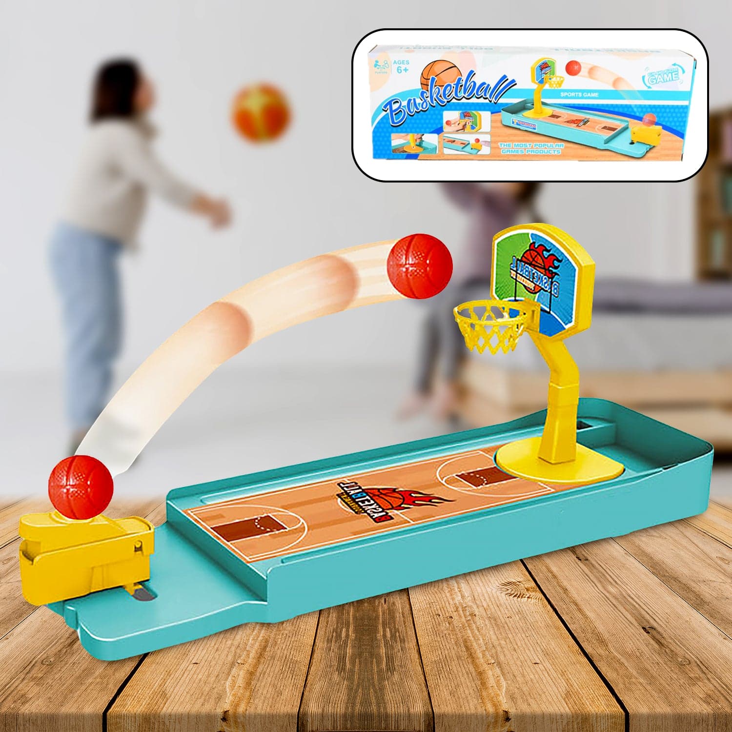 Mini Table top Finger Basketball & Bowling Game of Indoor Family Fun for Kids & Adults thumbnail 3