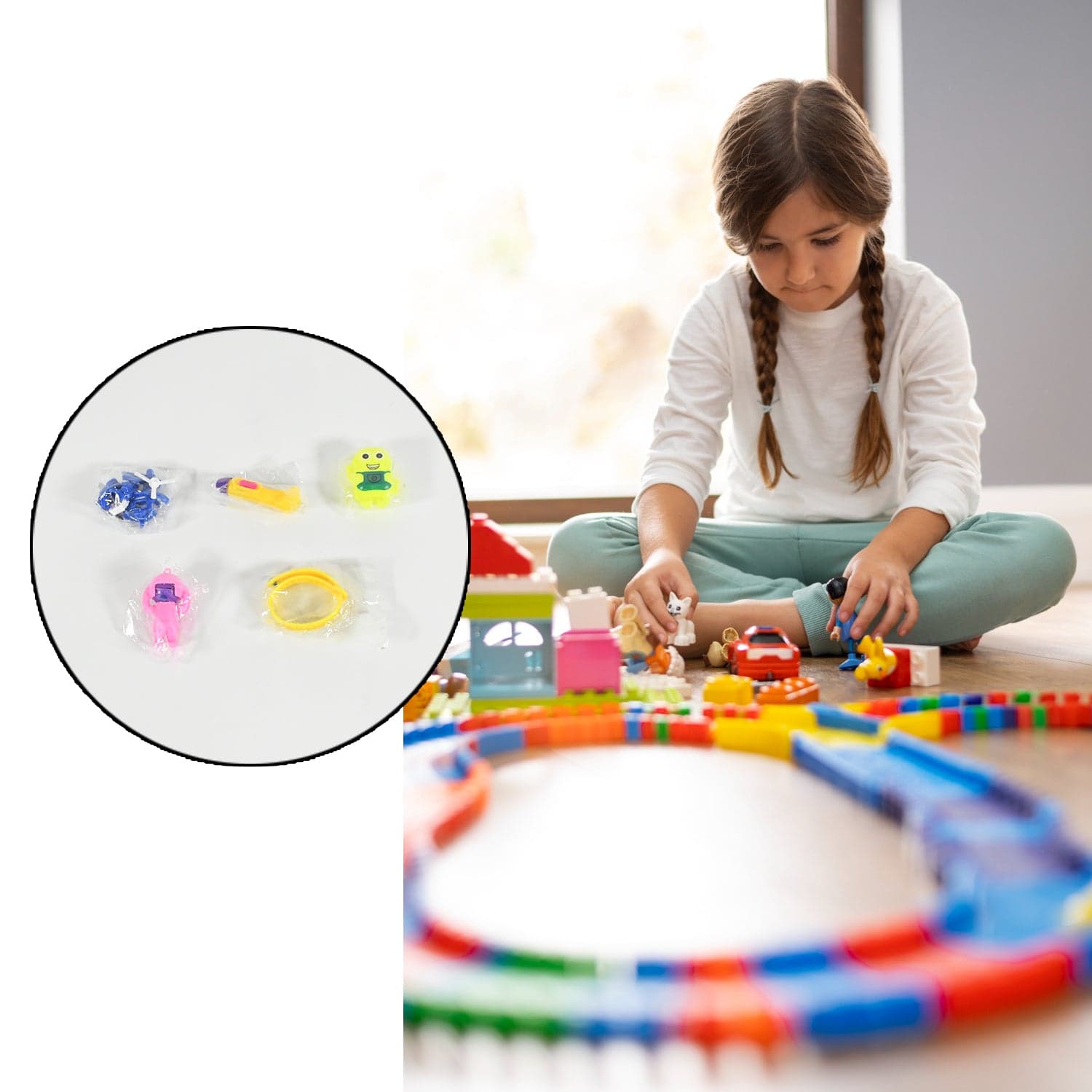 5Pc Toy Combo Kids Best Gift Set Combo Attractive & Unique Toy Combo 5Pc Colorful Toy Combo With Potli Bag thumbnail 6