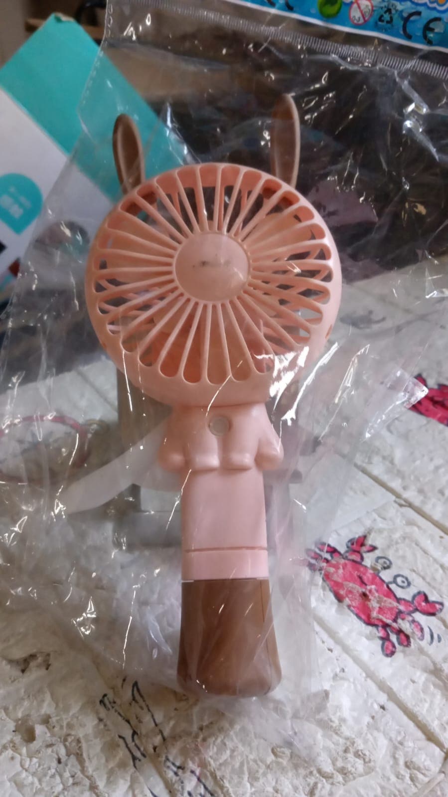 Portable Small Fan Handheld, Mini Student Handheld Dormitory Class Personal Fan Without Battery & Usb Cable Operated Manual Hand Press Fan (1 Pc) thumbnail 7