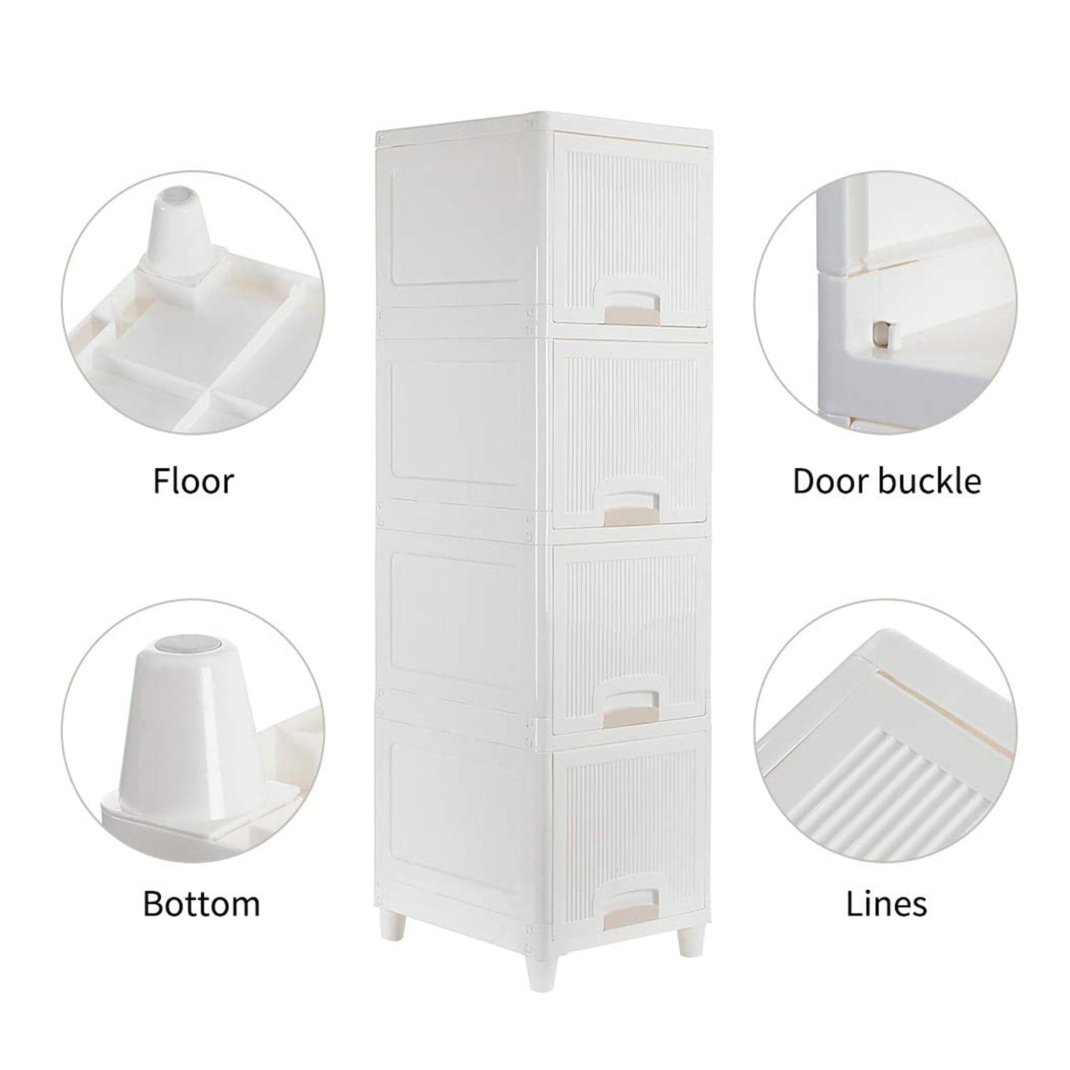 Multipurpose Storage Cabinet 4 Layers thumbnail 5