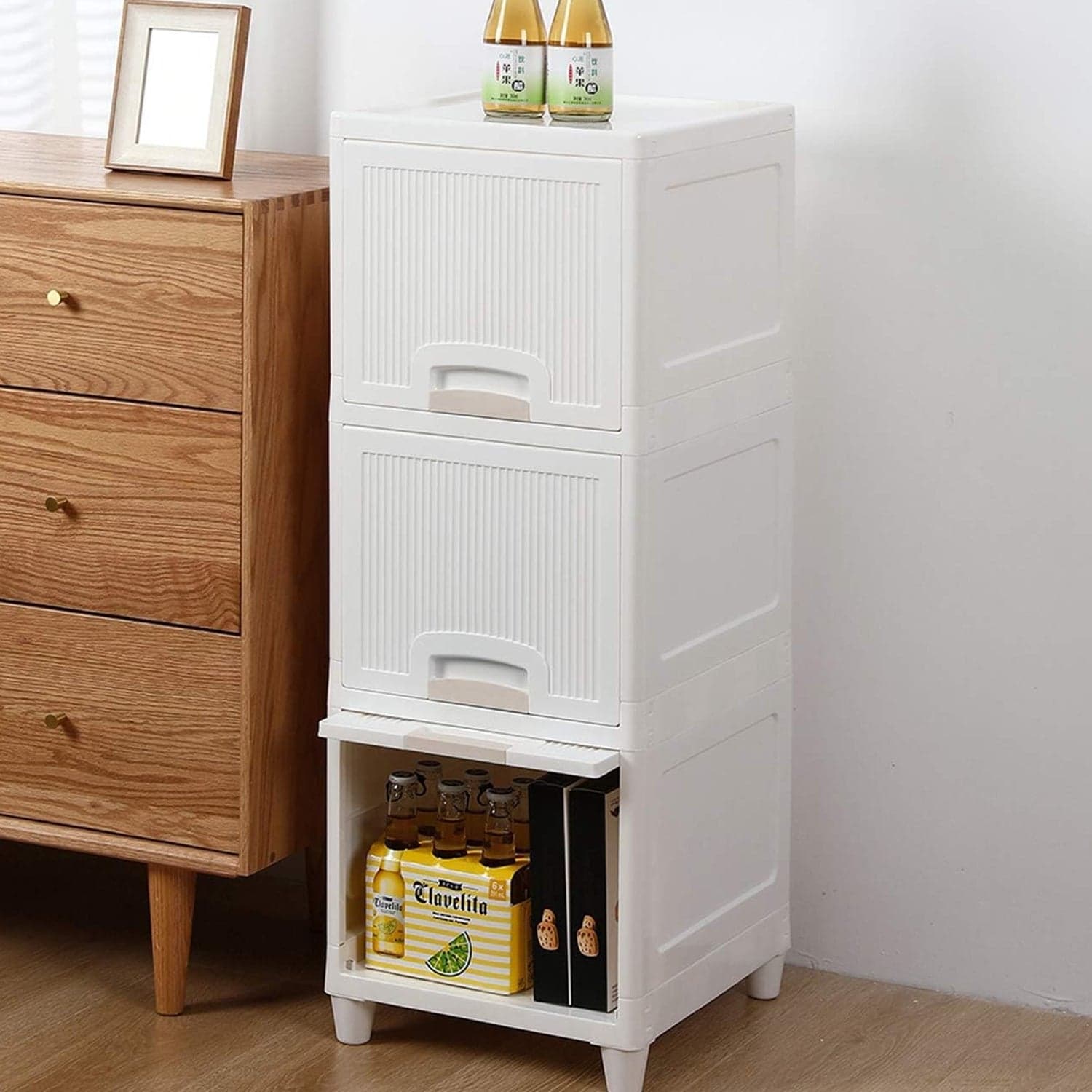 Multipurpose Storage Cabinet & Storage Solutions Plastic Drawers (3 Layer) thumbnail 3