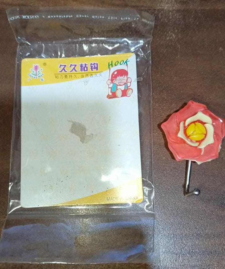 Multipurpose Mix Design Self Adhesive Wall Hooks Load Capacity Up to 1 Kg (Mix Design \ 1 Pc) thumbnail 6