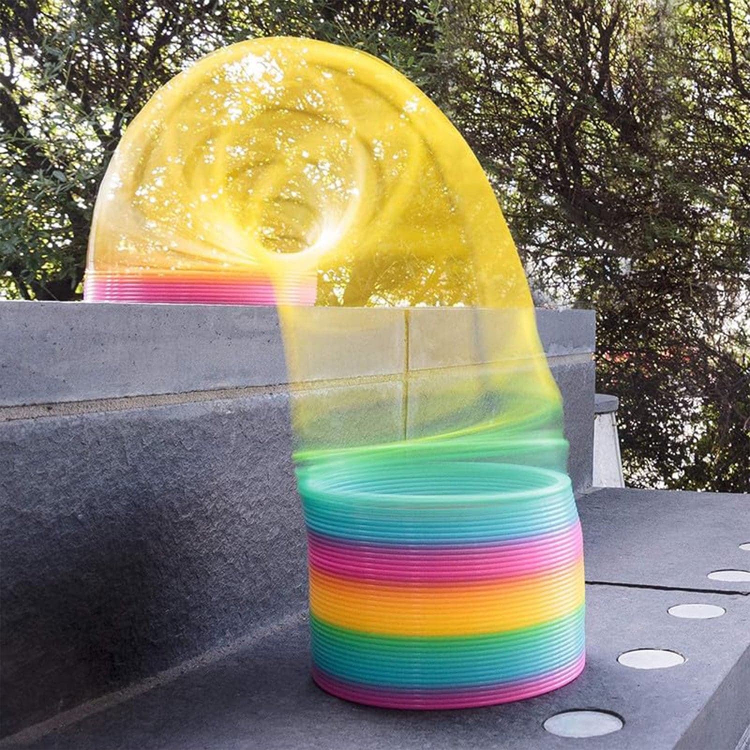 Rainbow Slinky Spring Toy Of Compact, Portable Fun Toy For Kids & Adults, Great For Birthdays (1 Pc) thumbnail 4
