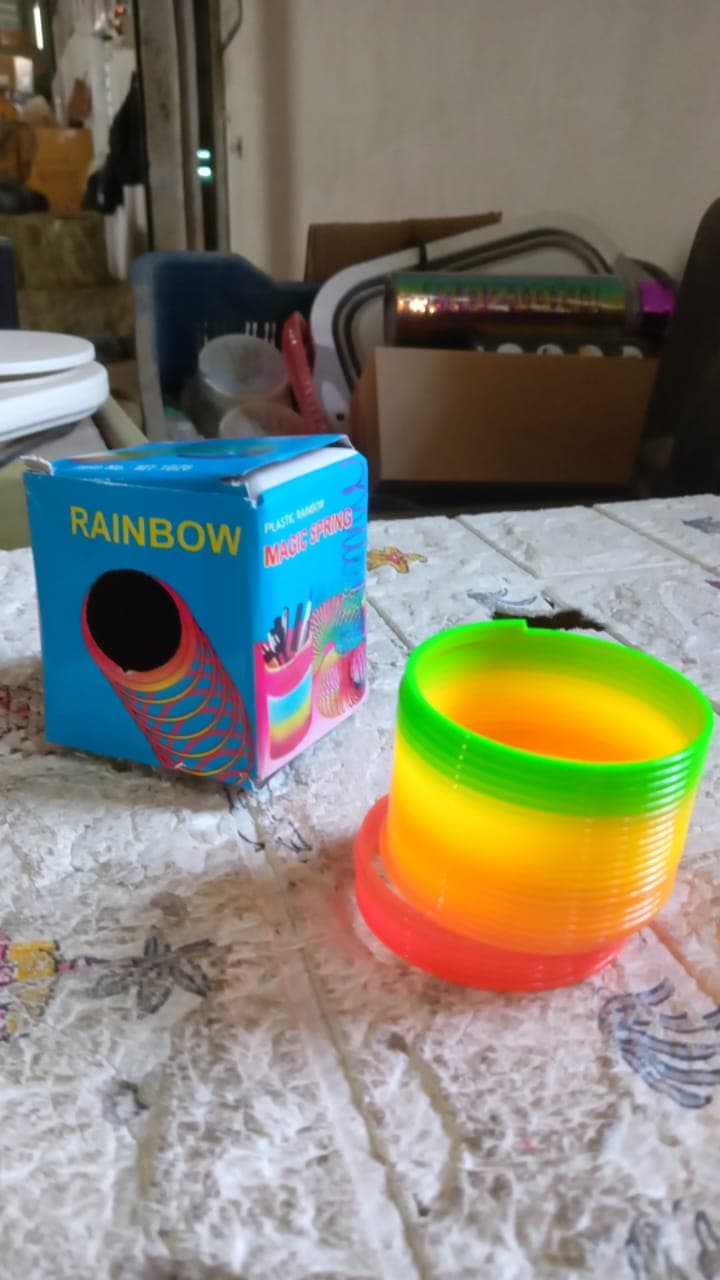 Rainbow Slinky Spring Toy Of Compact, Portable Fun Toy For Kids & Adults, Great For Birthdays (1 Pc) thumbnail 8