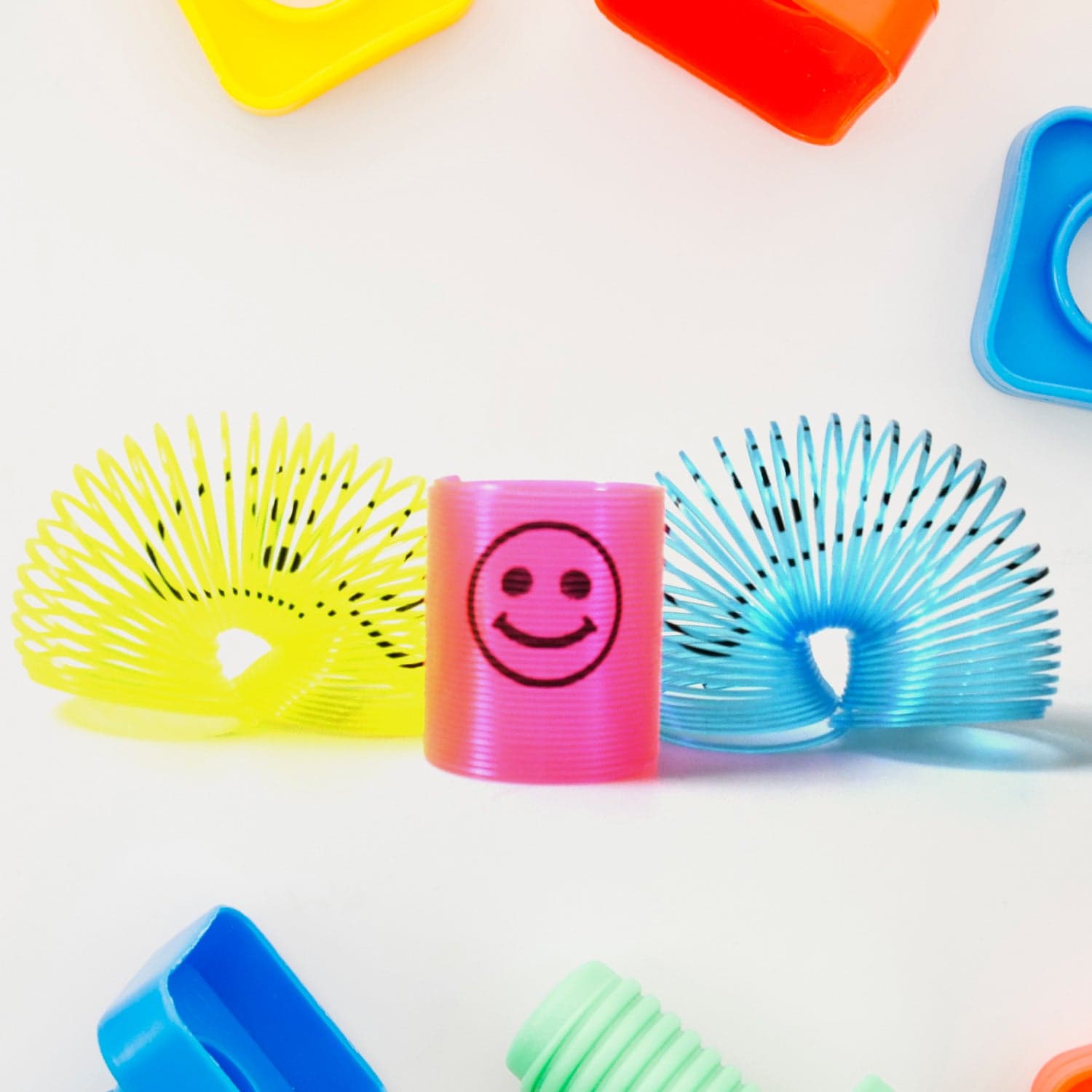 Multicolor Magic Smiley Spring, Spring Toys, Slinky, Slinky Spring Toy, Toy For Kids For Birthdays, Compact And Portable Easy To Carry (12 Pcs Set) thumbnail 6