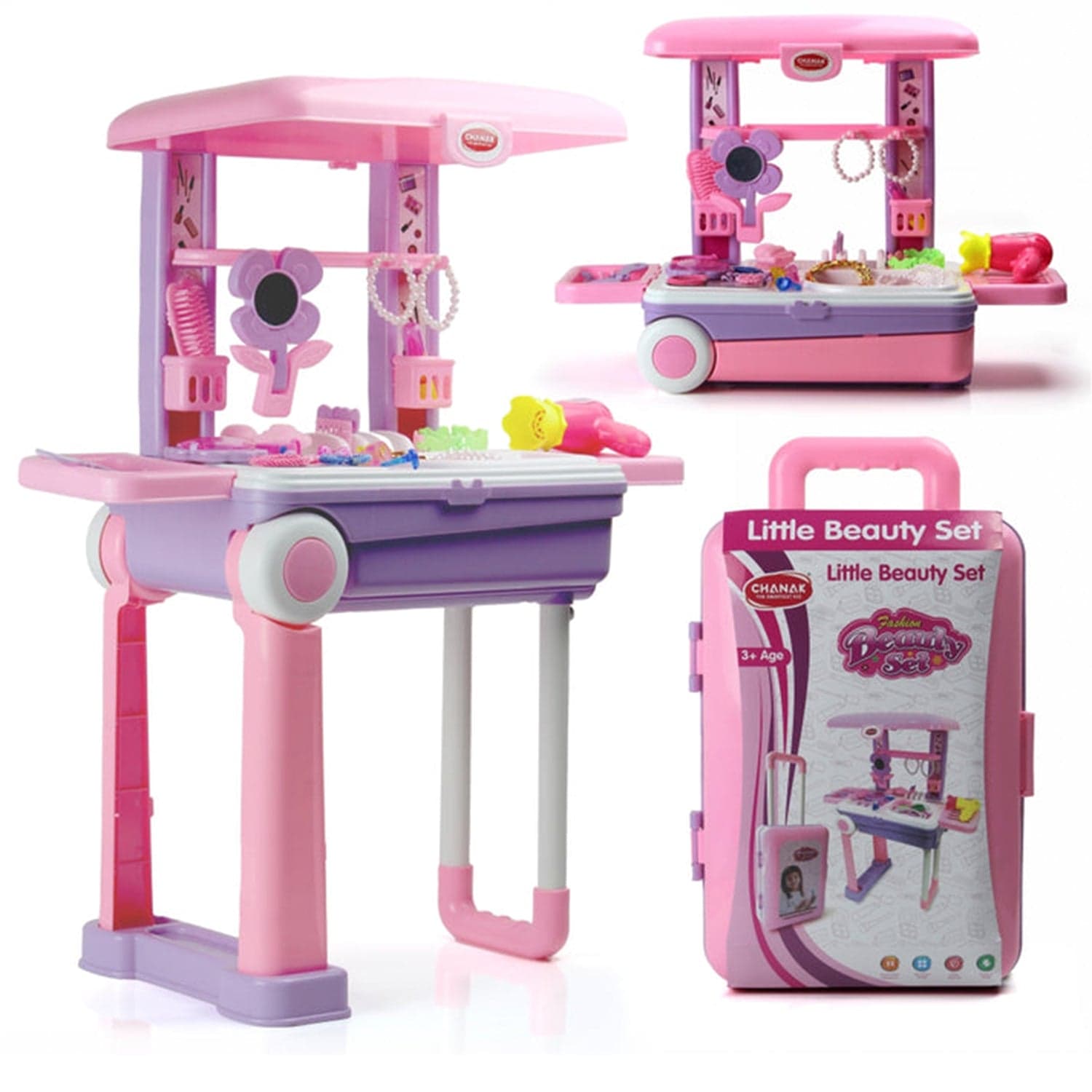 Big Beauty Set Suitcase On Wheel thumbnail 3