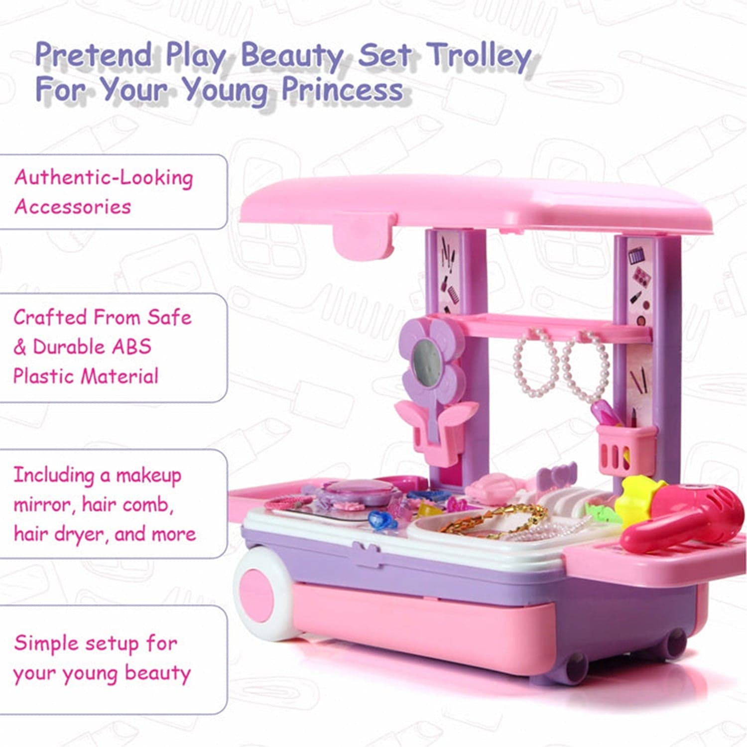 Big Beauty Set Suitcase On Wheel thumbnail 6