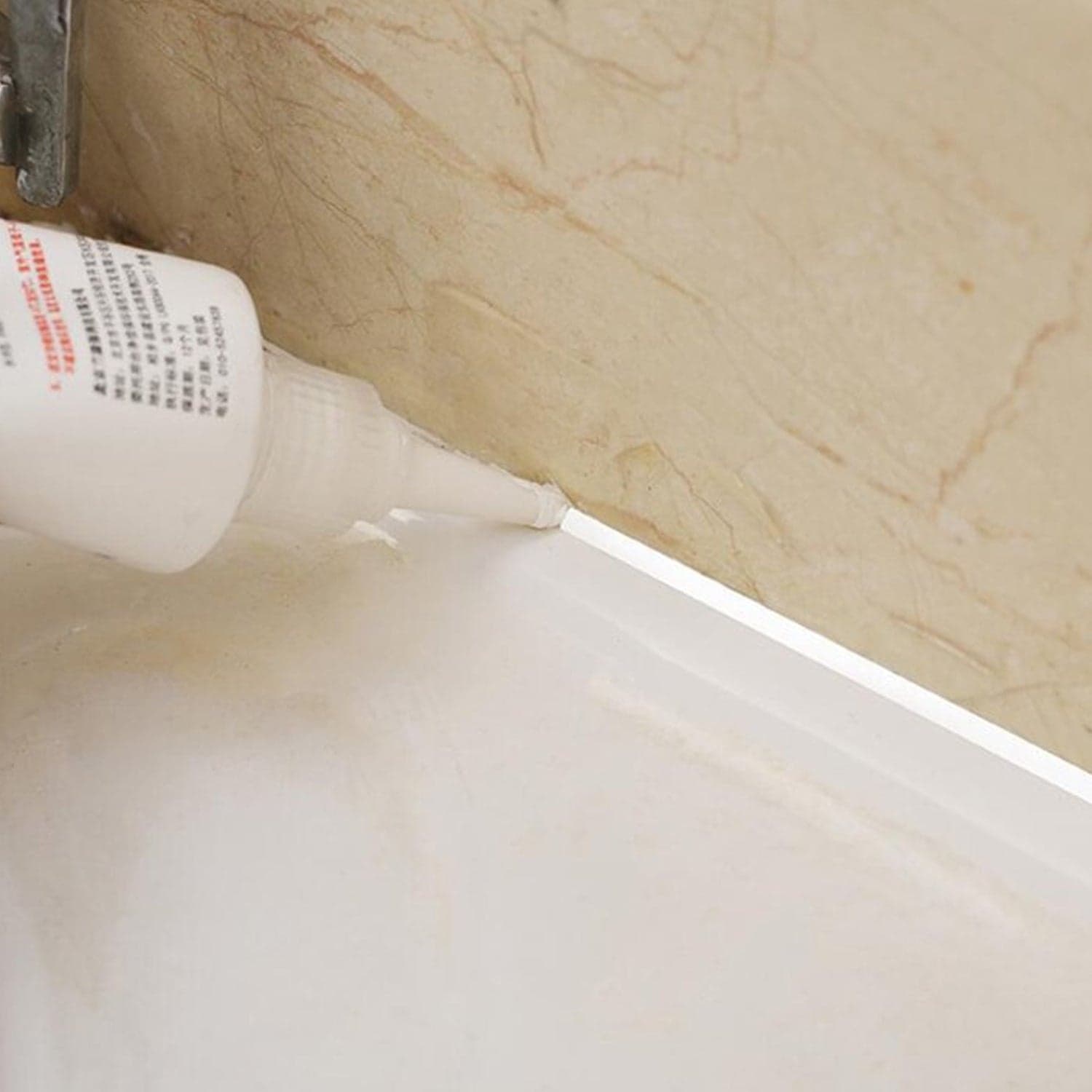 Waterproof Tile Gap / Crack / Grout Filler Water-Resistant Silicone Sealant For Diy Home Sink Gaps / Tiles Gaps / Grouts Repair Filler Tube For Home thumbnail 5