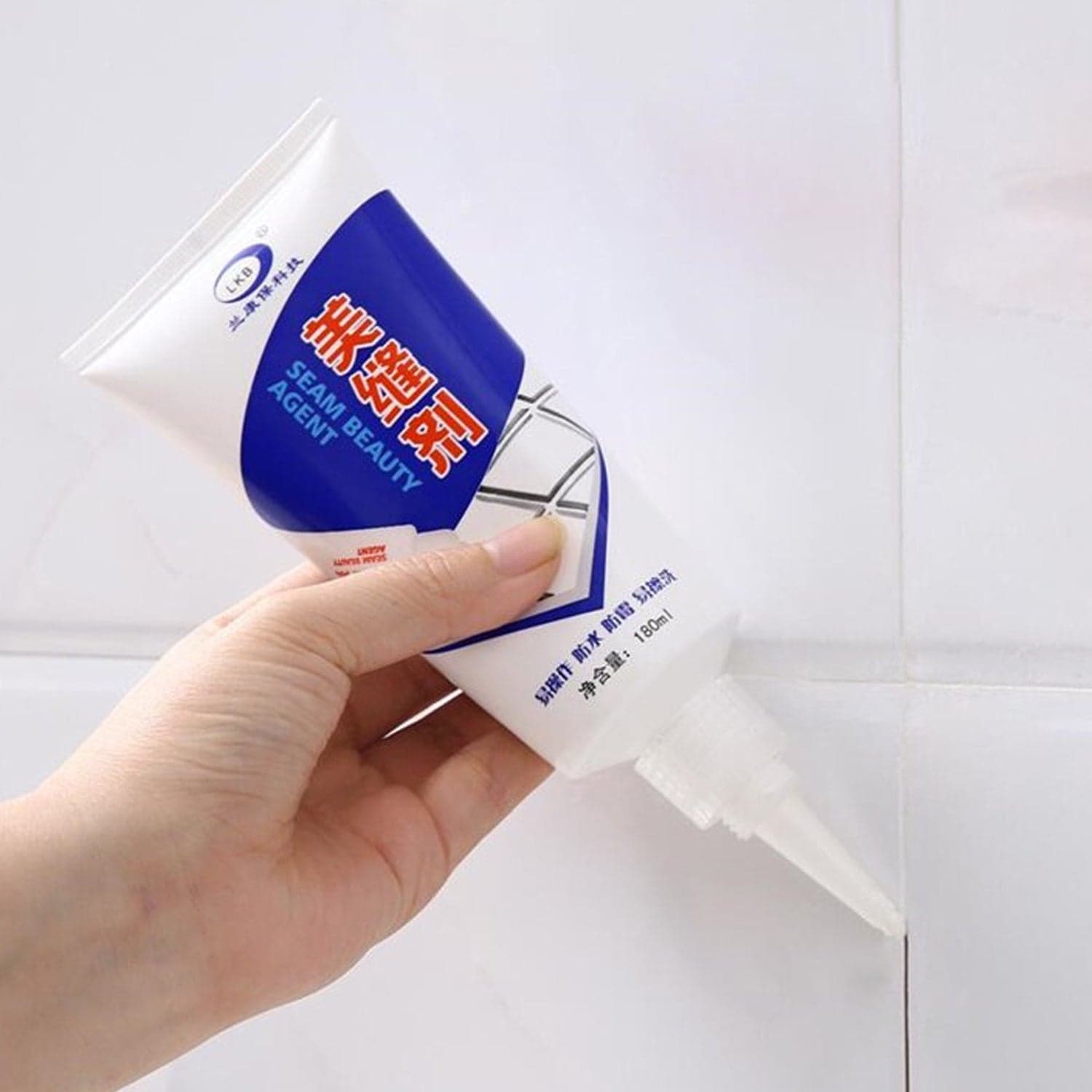 Waterproof Tile Gap / Crack / Grout Filler Water-Resistant Silicone Sealant For Diy Home Sink Gaps / Tiles Gaps / Grouts Repair Filler Tube For Home thumbnail 6
