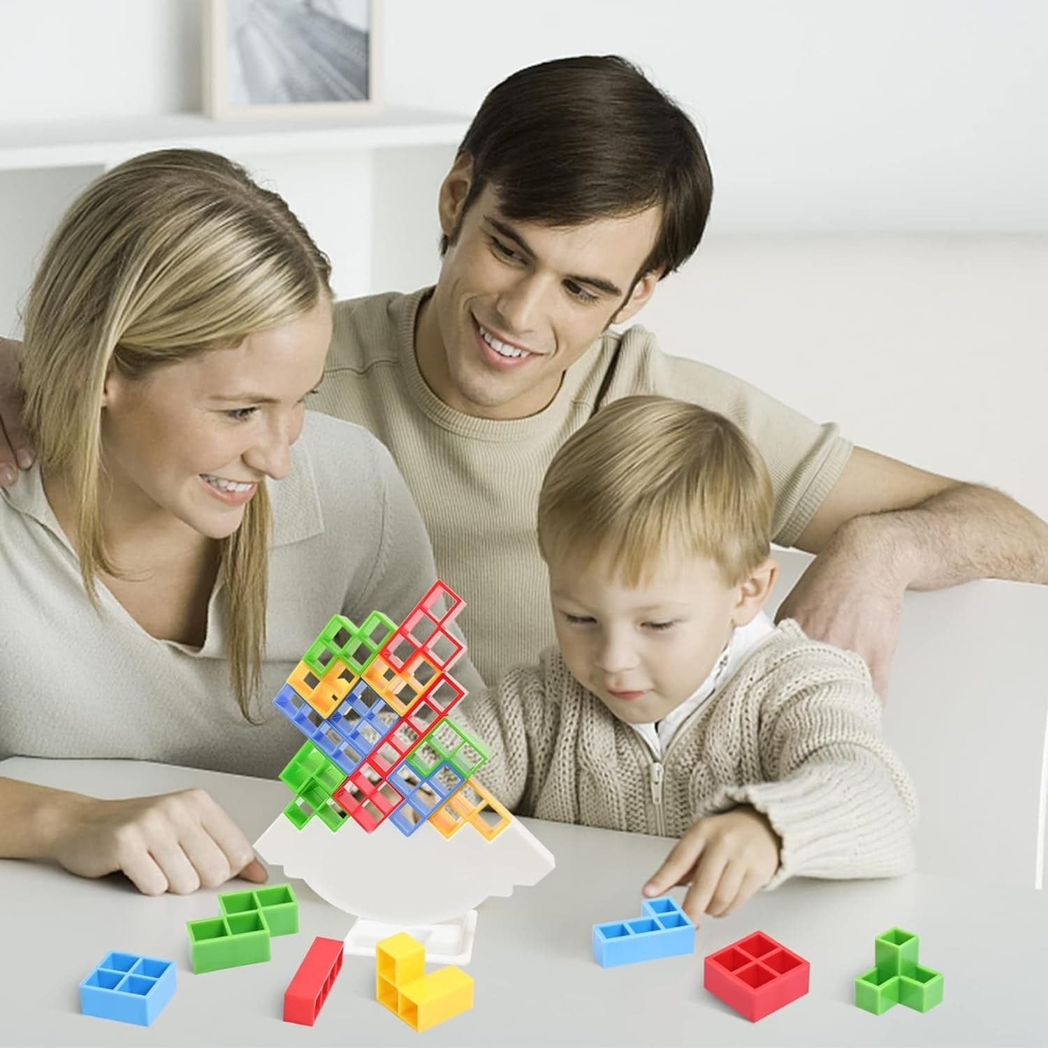 3D Tower Game Tower Balance Game & Tower Stacking Game Age 3+ Years (16 Pcs Set) thumbnail 1