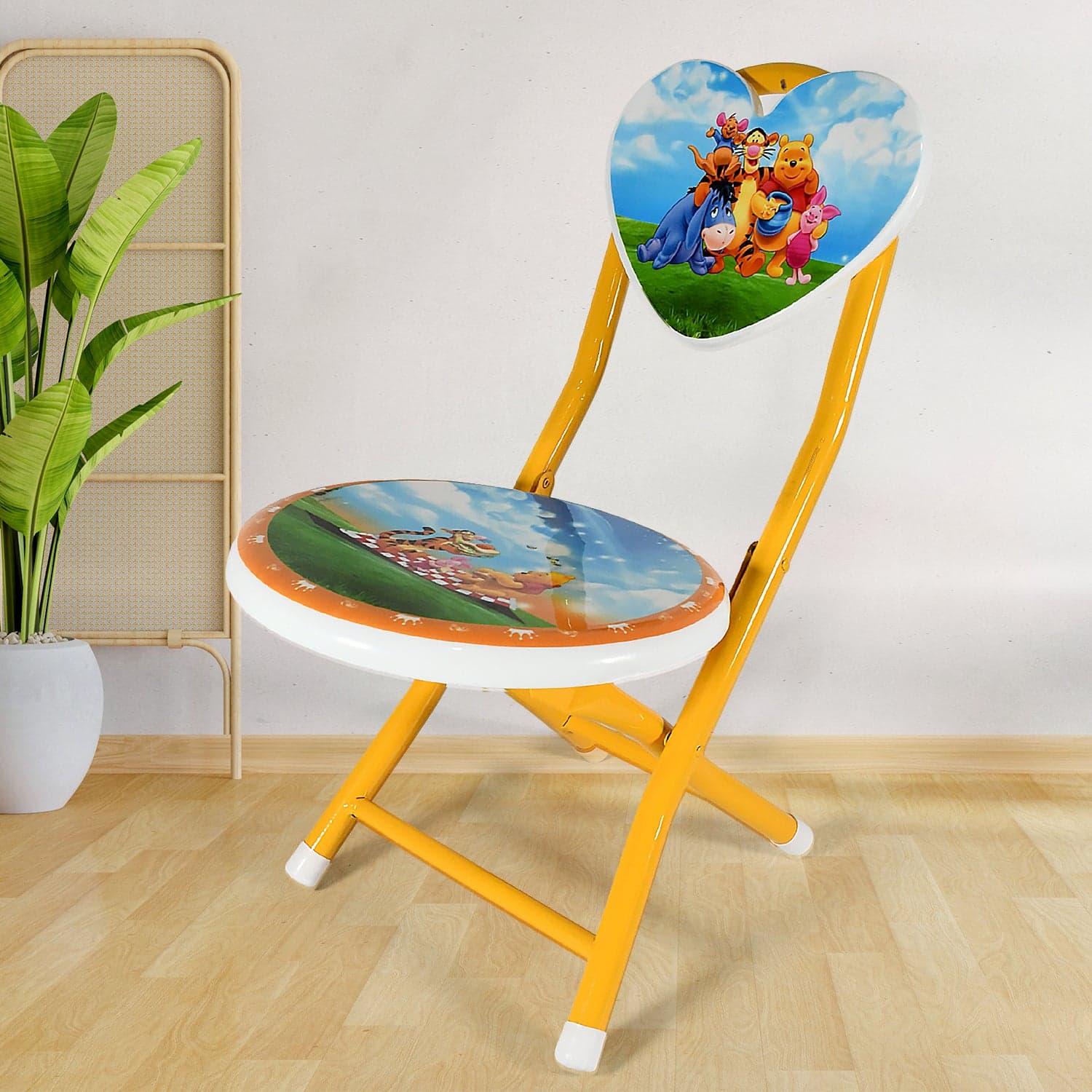 Heart Shape Kids Chair Cartoon Printed Foldable Kids / Children Folding Chair For Playrooms thumbnail 4