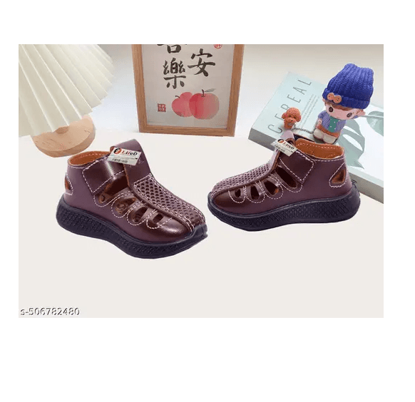 LIFEO Stylish Sandal for boy sand girls stylish and comfortable for daily wear Kids brown shoes Kids sandal thumbnail 4