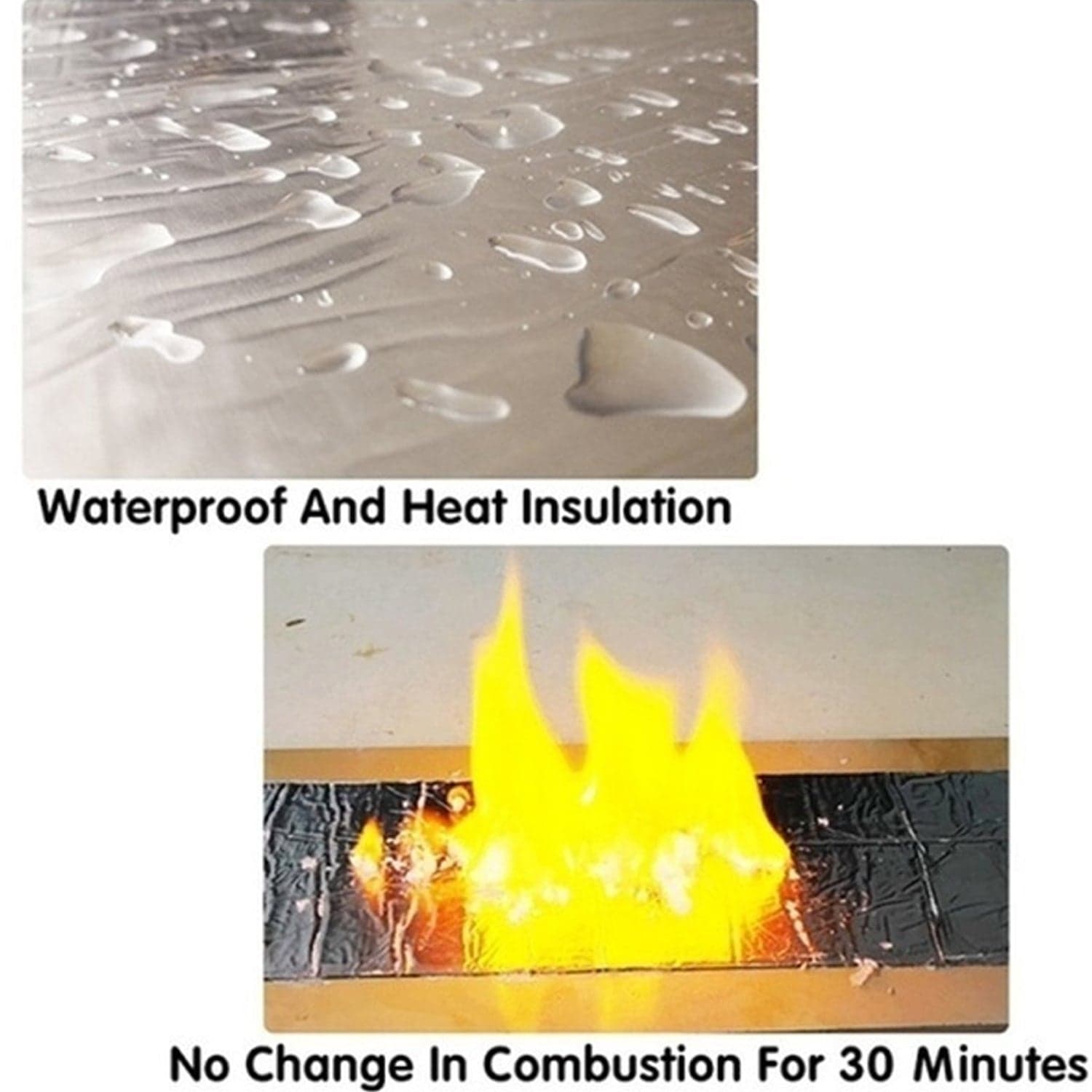 Self-Adhesive Insulation Resistant High Temperature Heat Reflective Aluminium Foil Duct Tape Roll (0.8mm) thumbnail 6