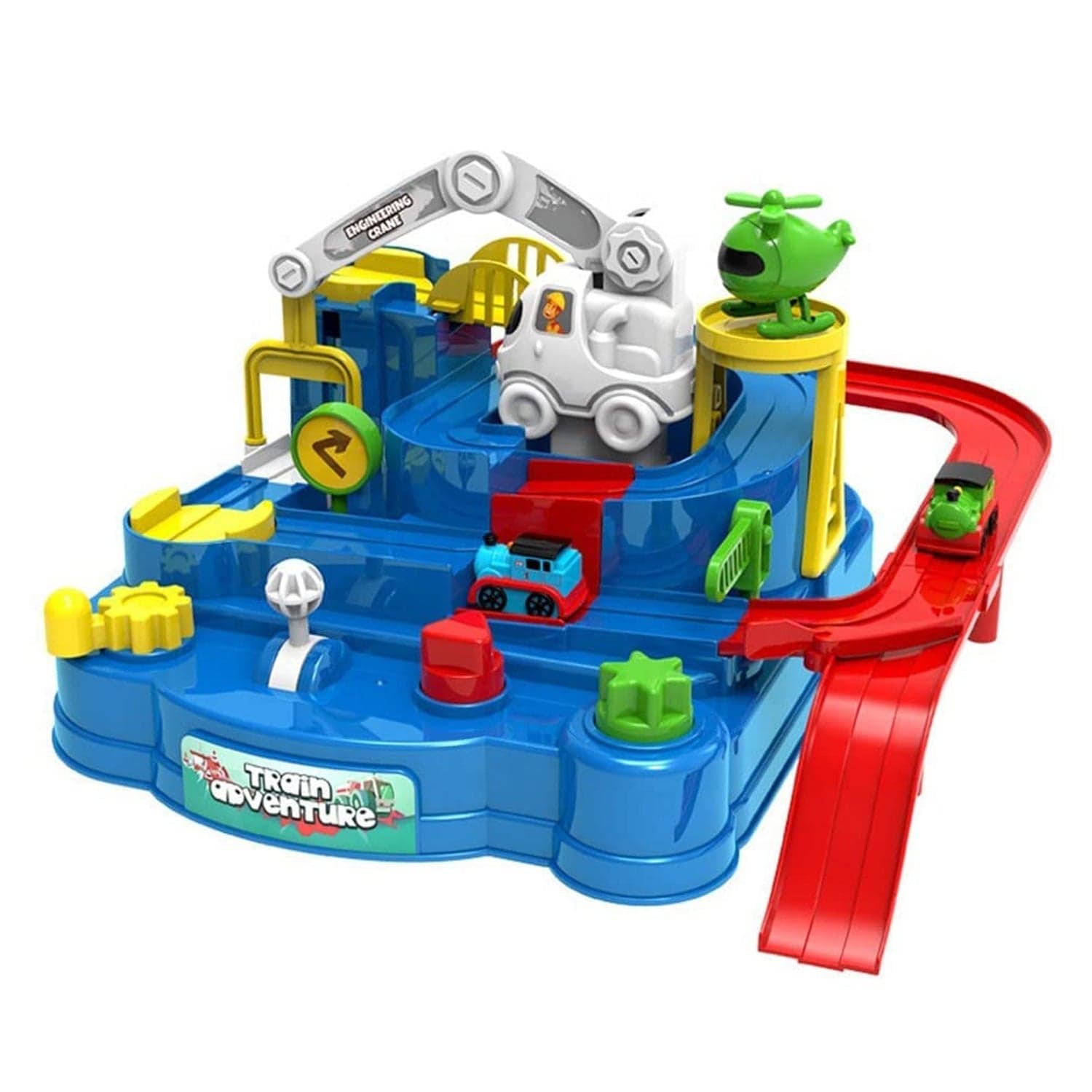 Adventure Toys, City Rescue Preschool Toy, Race Tracks For Boys, Parent-Child Interactive Kids Race Car Track Play Sets (Adventure Toy) thumbnail 6