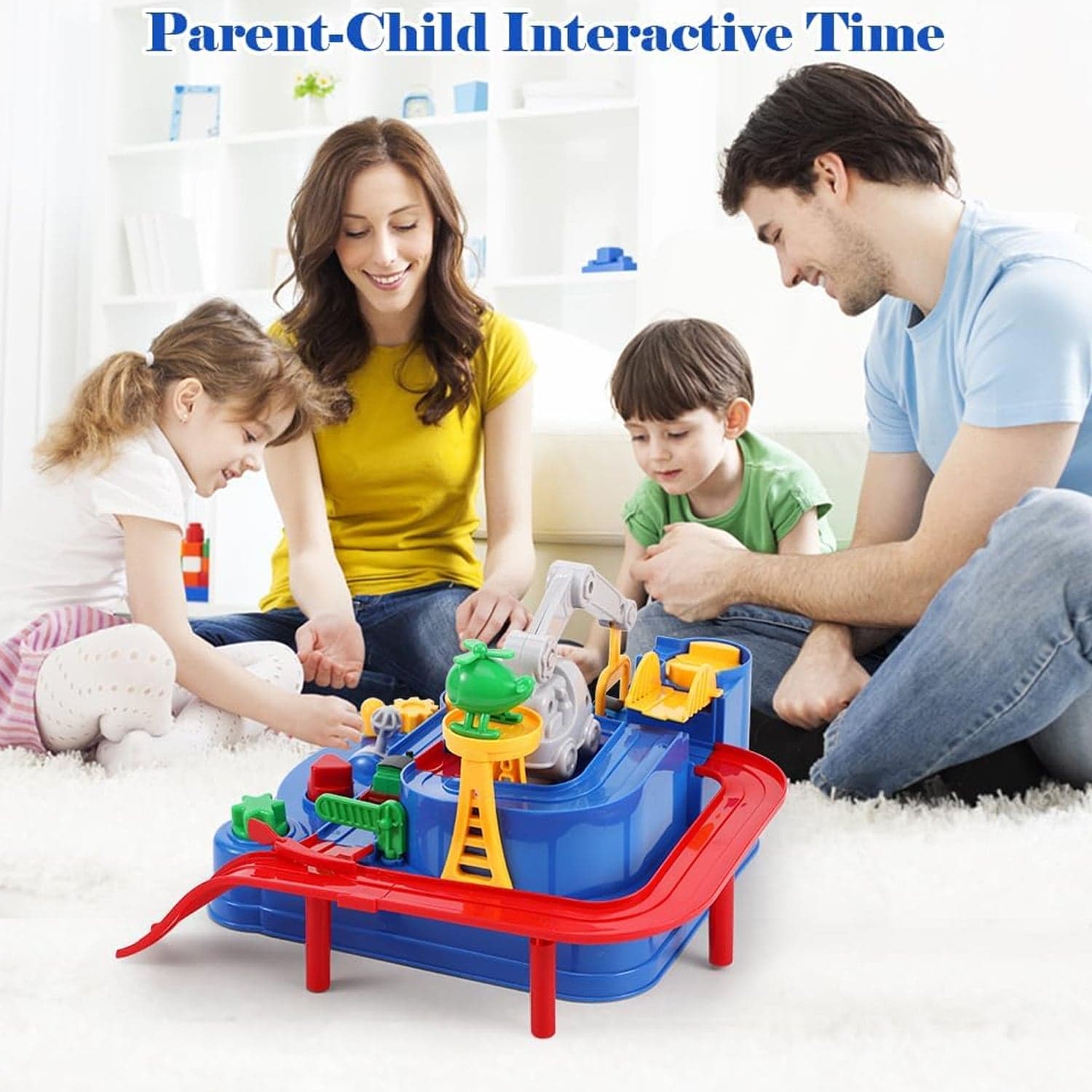 Adventure Toys, City Rescue Preschool Toy, Race Tracks For Boys, Parent-Child Interactive Kids Race Car Track Play Sets (Adventure Toy) thumbnail 9