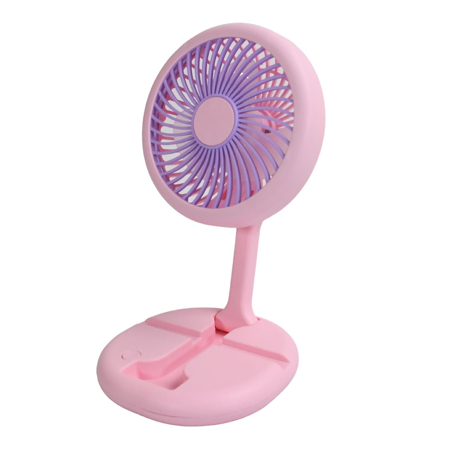 Usb Rechargeable Portable Fan With Led Light Heavy Duty & Foldable Fan With Charging Port Home thumbnail 5