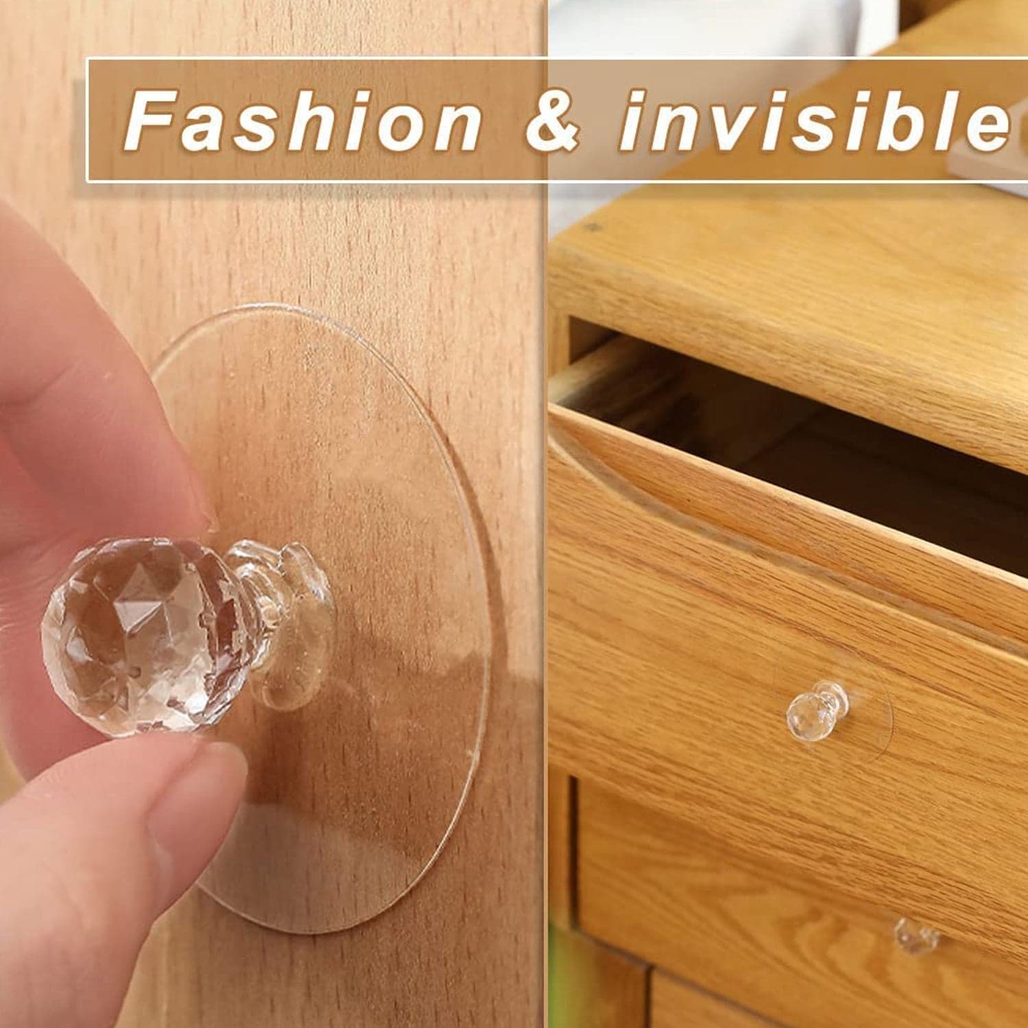 Clear Diamond Crystal Cabinet Knob & Pull Handle (1 Pc) thumbnail 5
