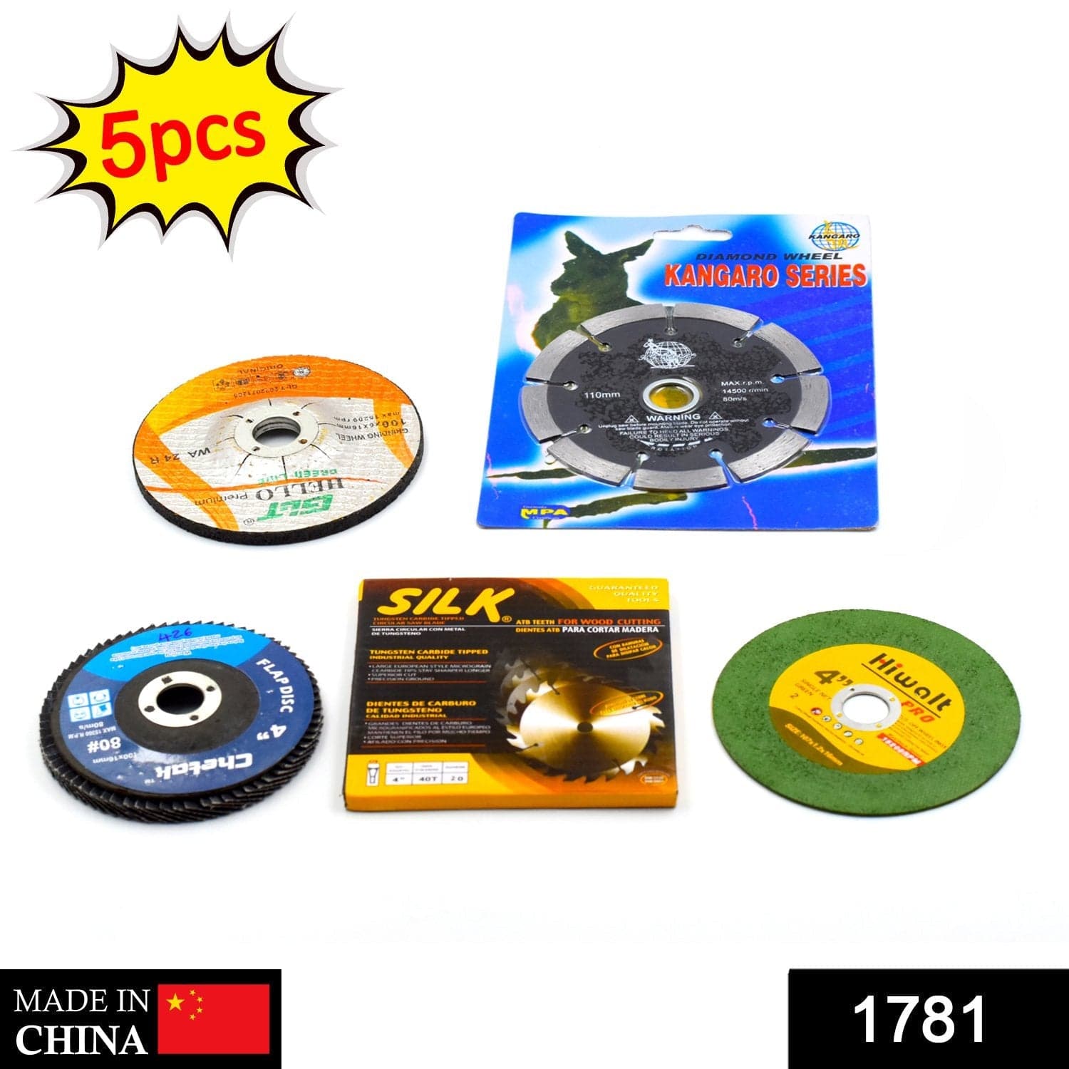 5Pc Grinding Wheel Set For Cutting Wooden Or Marbles thumbnail 3