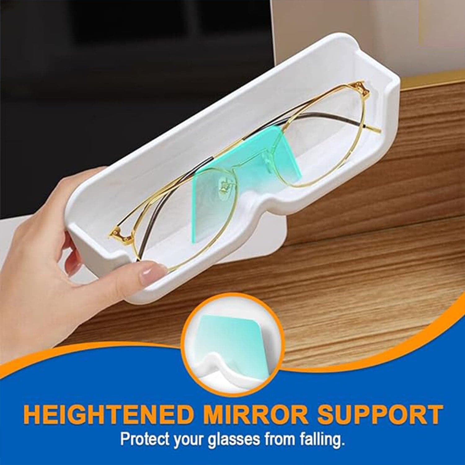Wall Mount Sunglass Organizer Simple Space Saving Glasses Storage Box (2 Pcs Set) thumbnail 3