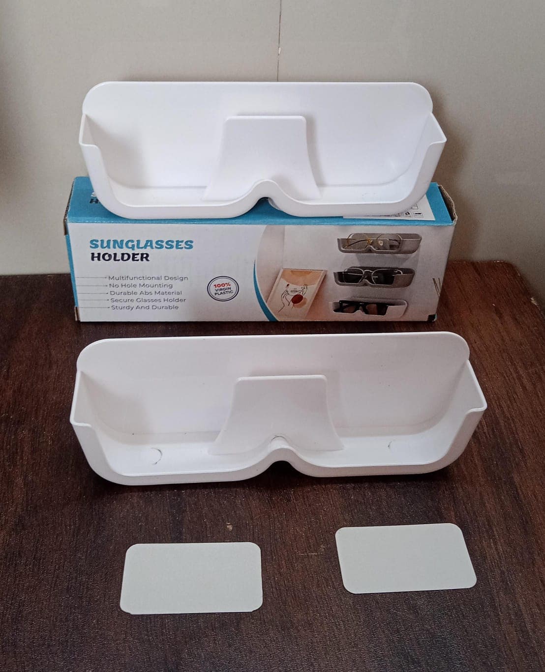 Wall Mount Sunglass Organizer Simple Space Saving Glasses Storage Box (2 Pcs Set) thumbnail 8