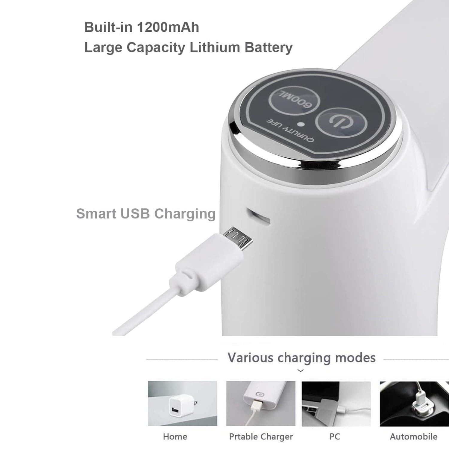 USB Electric Water Dispenser Pump, Portable Bottle Pump for Home & Travel Use thumbnail 7