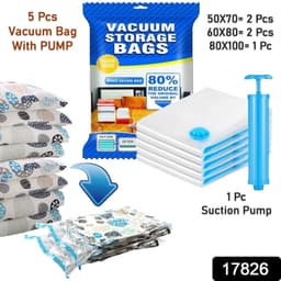 Vacuum Storage Bags With Suction Pump