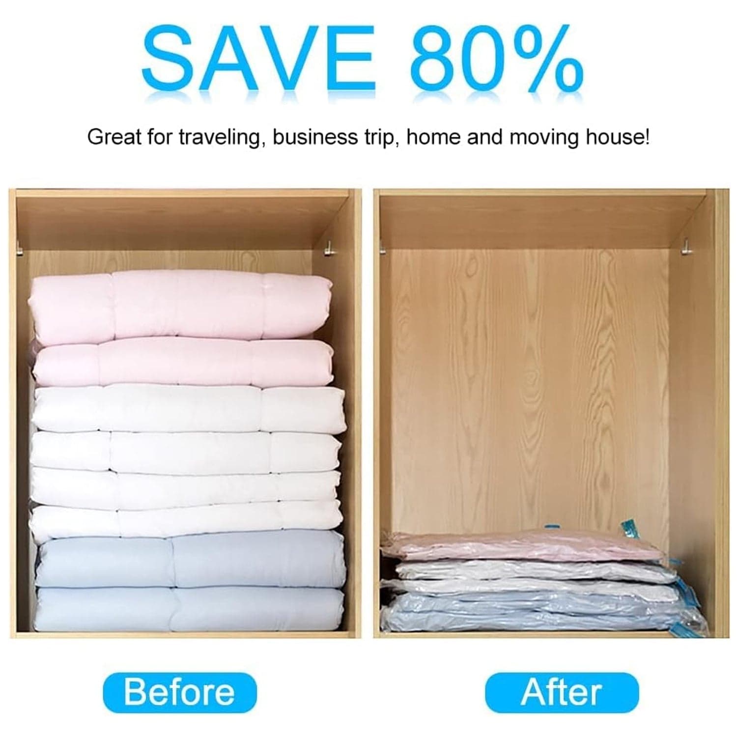 Vacuum Storage Bags With Suction Pump thumbnail 5