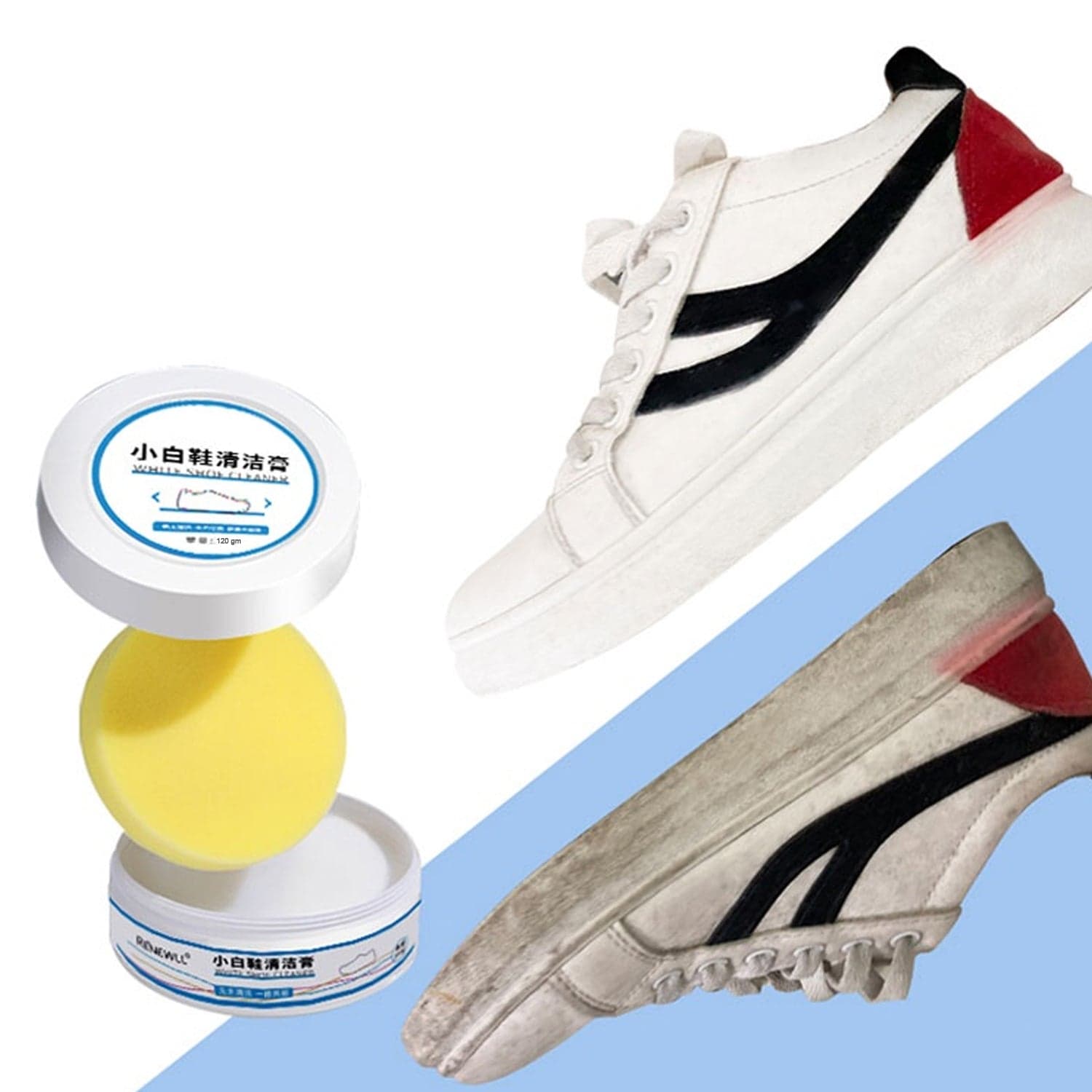 Stain Remover Cleansing Cream For Shoe (120 Gm Approx) thumbnail 1