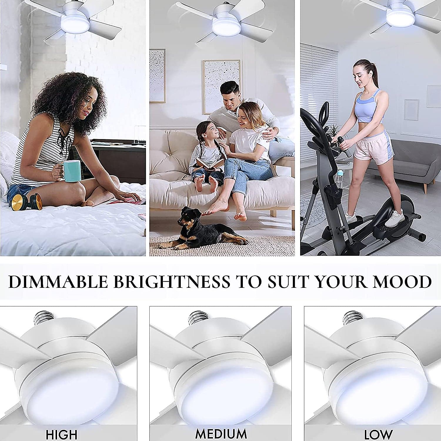 Original Cool Led Socket Fan Light Of Ceiling Fan Replacement thumbnail 6