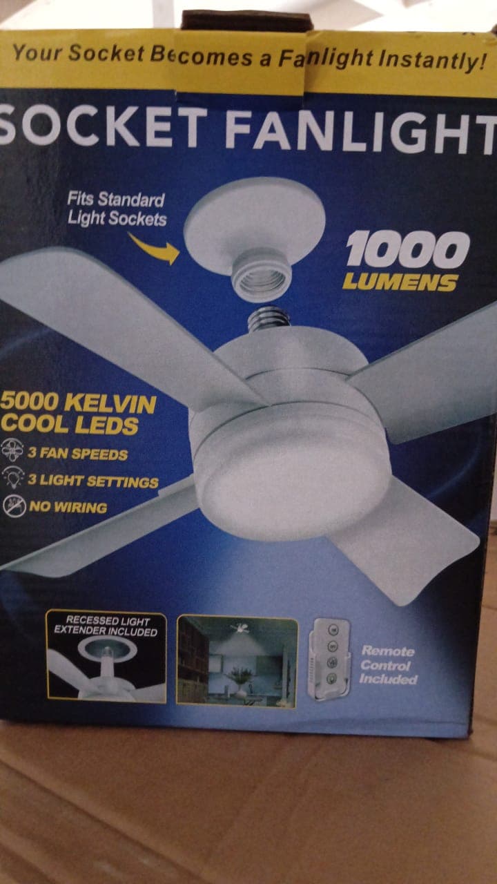 Original Cool Led Socket Fan Light Of Ceiling Fan Replacement thumbnail 7