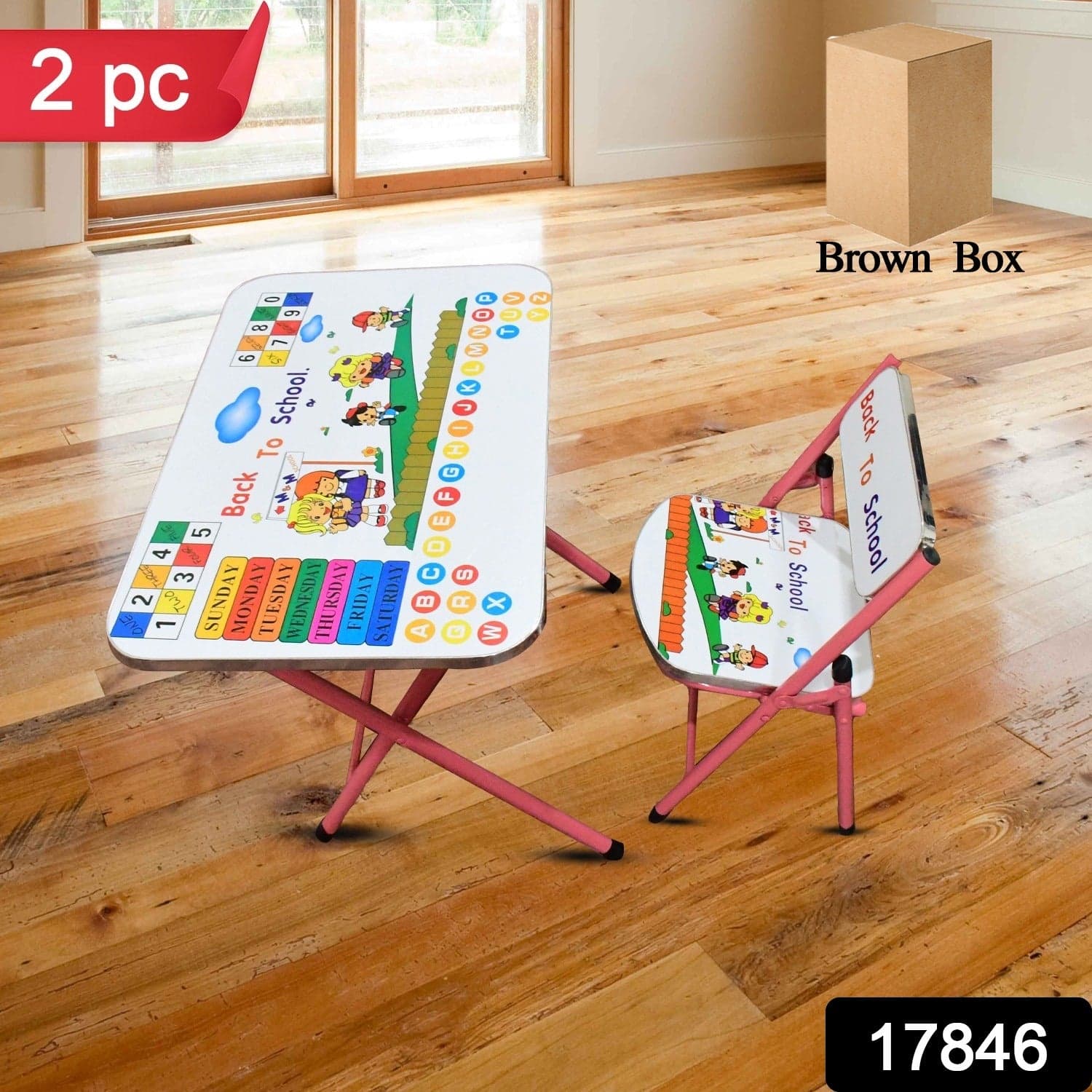 Multifunction Portable Foldable Study Table & Chair (2 Pc Set) thumbnail 2
