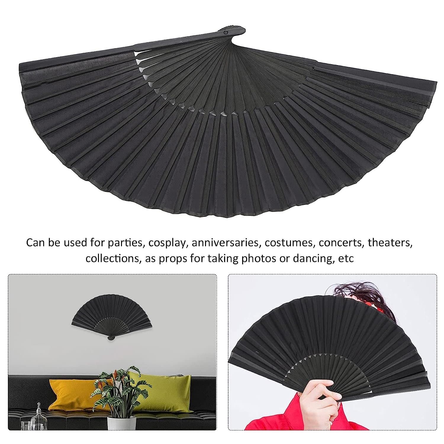 Folding Handheld Pretty Hand Fan Wedding Party Accessory Pocket Sized Fan For Wedding Gift thumbnail 7