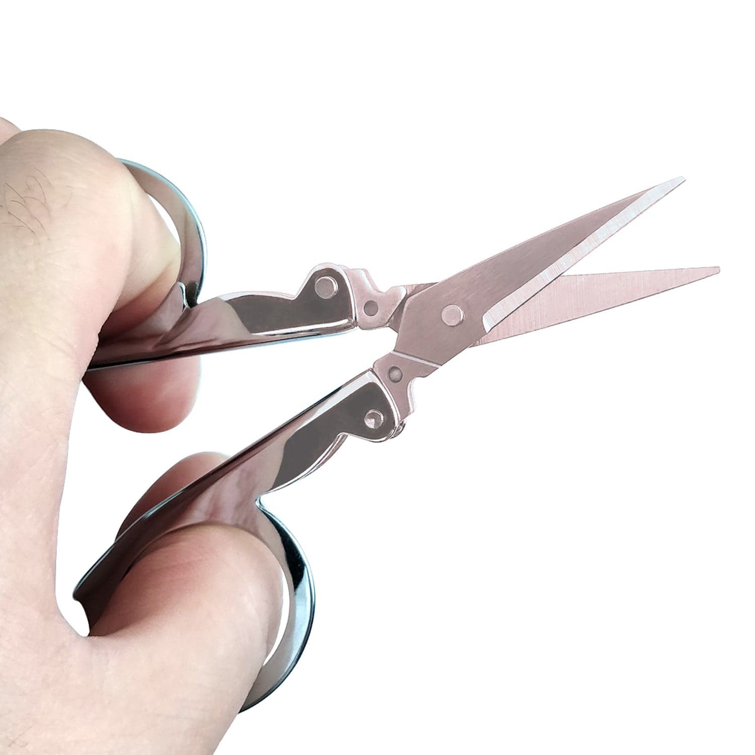 Folding Scissor 3.5inch used in crafting and cutting purposes for children's and adults. thumbnail 2