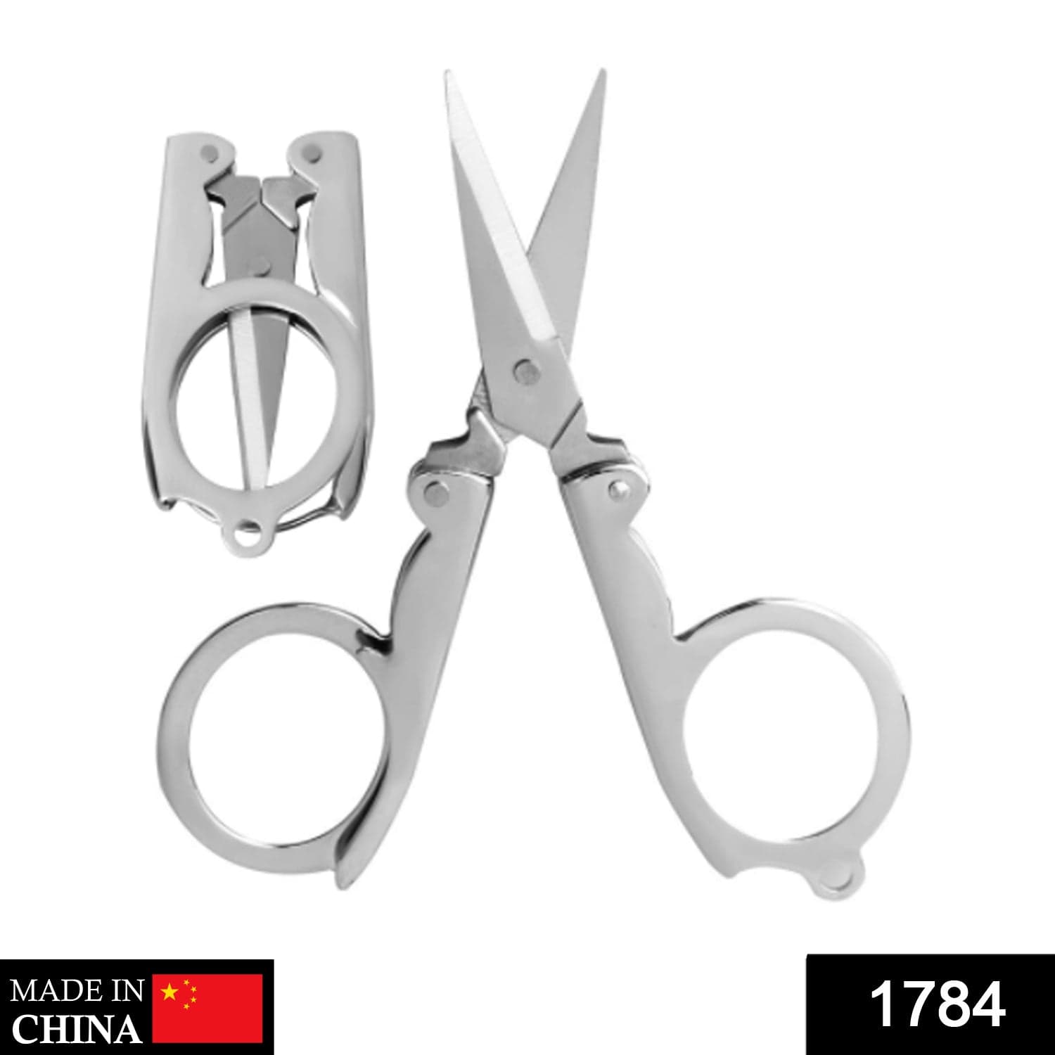 Folding Scissor 3.5inch used in crafting and cutting purposes for children's and adults. thumbnail 3