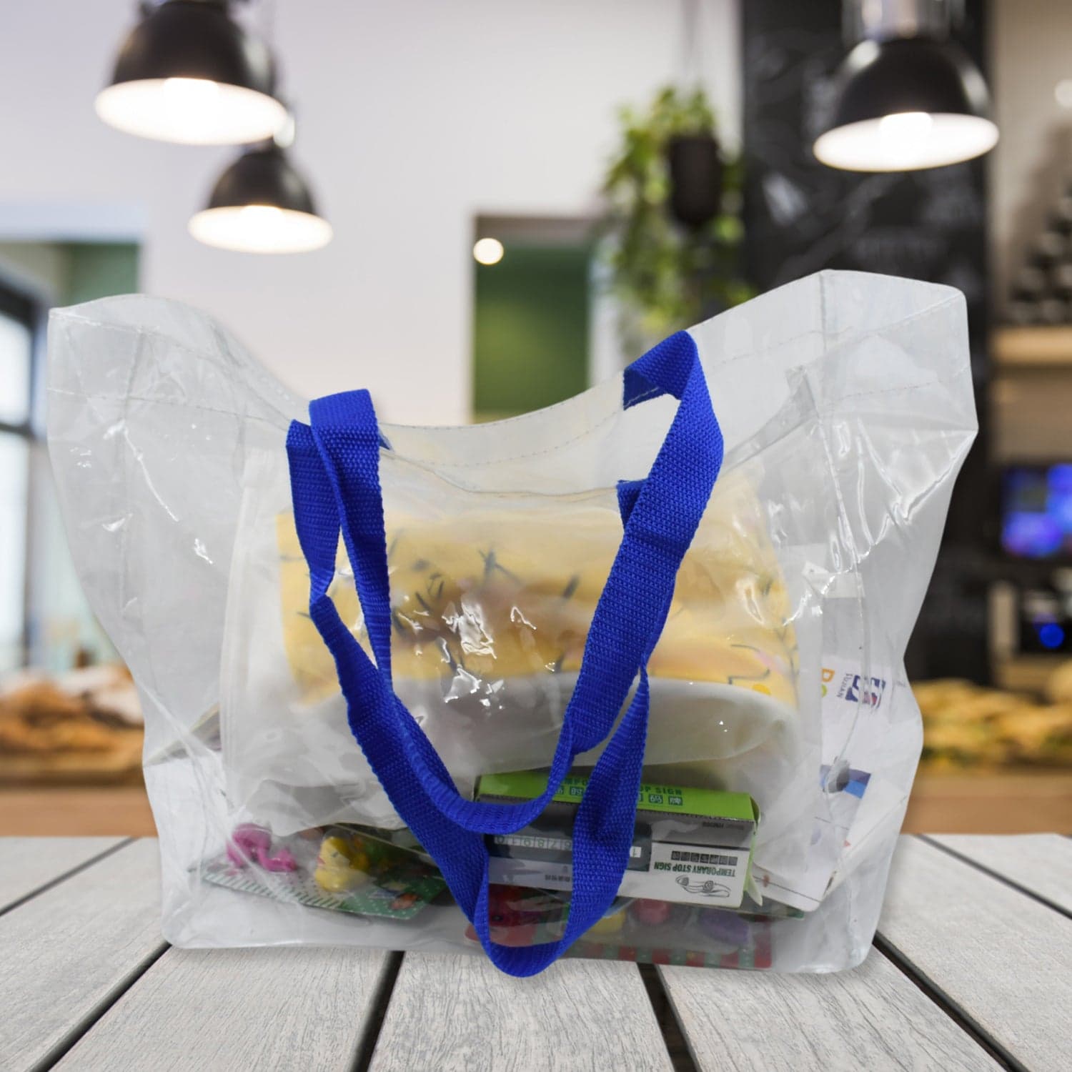 Multifunction Transparent Bag With Handle Bag (45—30—14 CM / 1 pc) thumbnail 4
